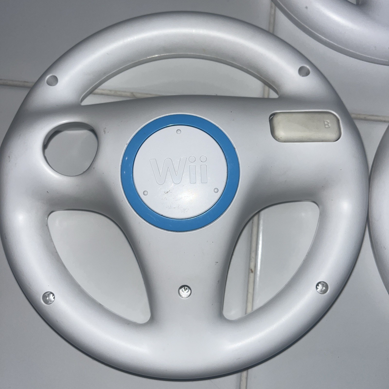 Lot Of 3 OEM Nintendo Wii Steering Wheels RVL-024 Mario Kart Remote Attachment