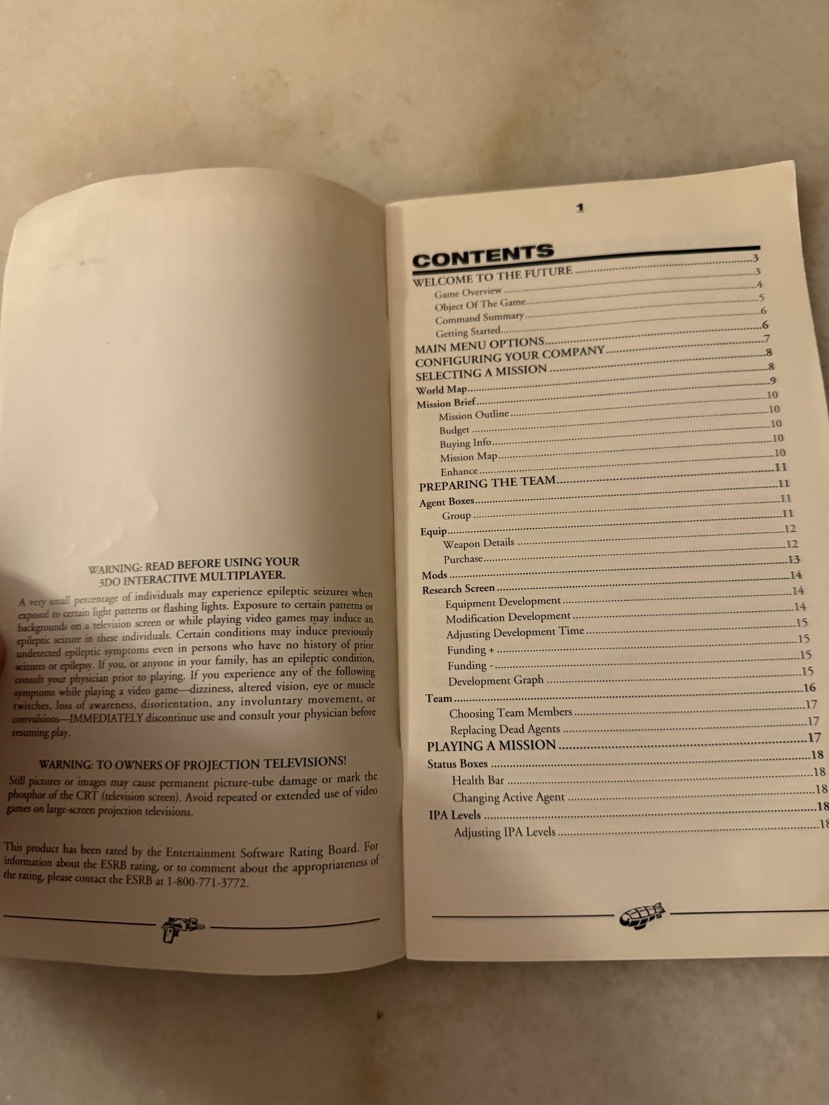 Syndicate Instruction Manual Booklet Only 3DO Interactic Multiplayer OEM