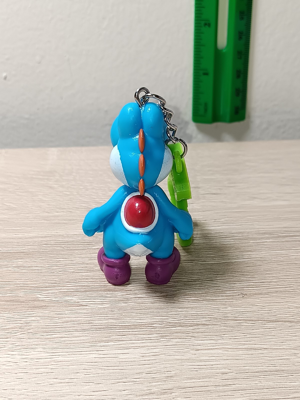 *FREE SHIP* 2″ LIGHT BLUE YOSHI BackPack Buddies Clip Keychain Super Mario