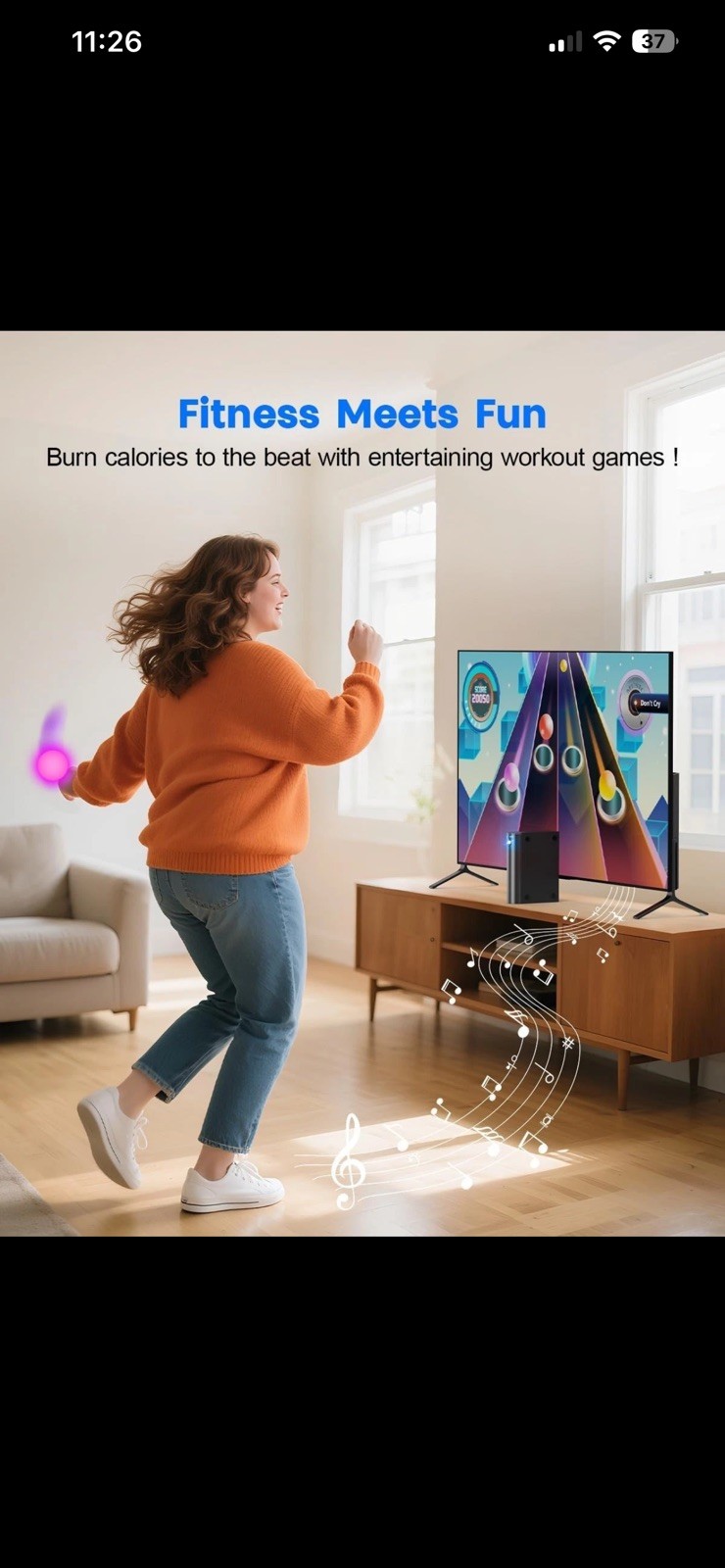 AR Motion Gaming Console Plug & Play Video Game System for Kids & Family Fun