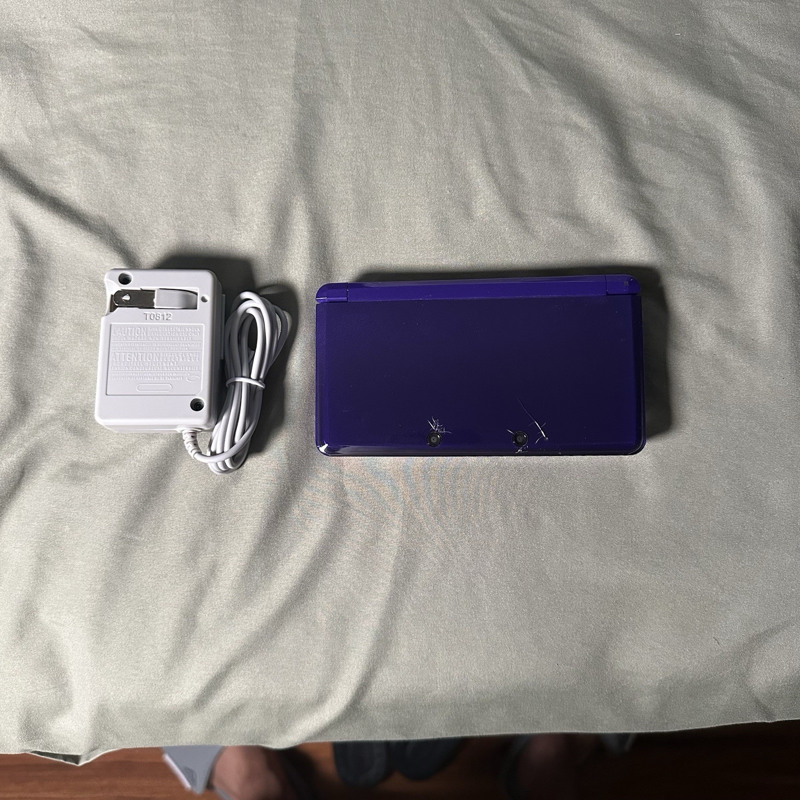 Nintendo 3DS Midnight Purple Handheld Console System CTR-001 Tested