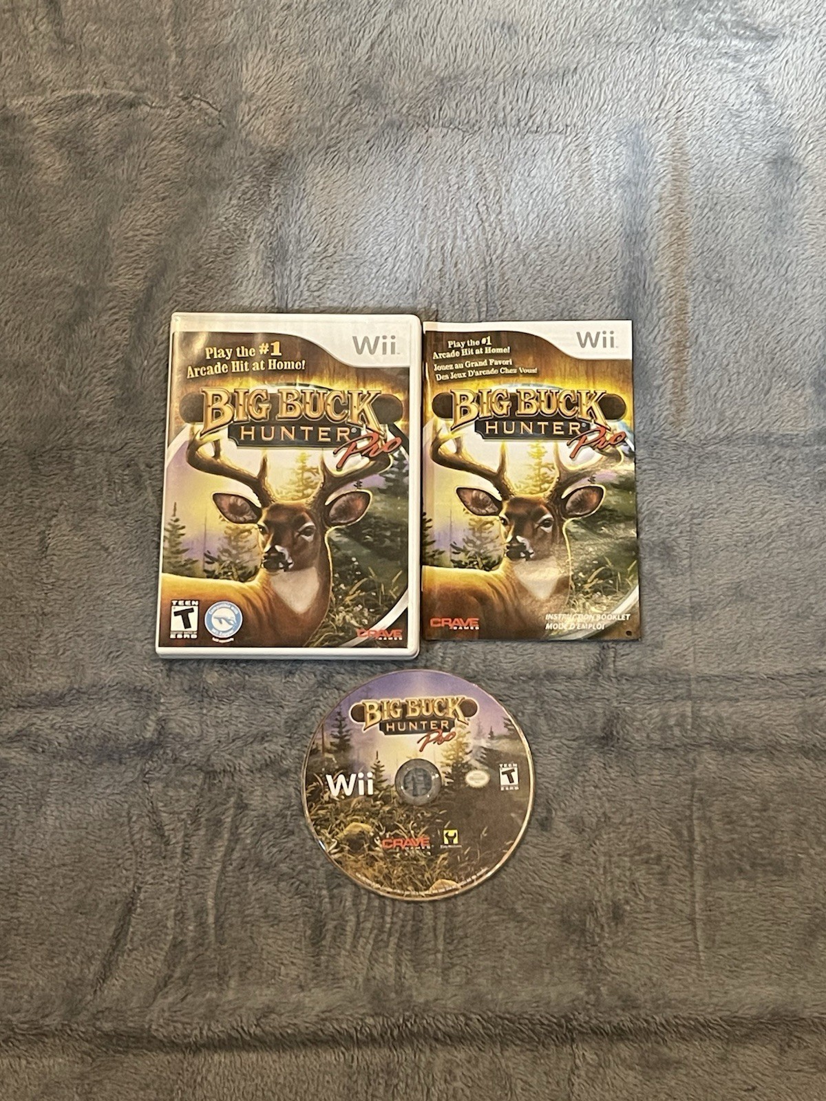 Big Buck Hunter Pro CIB Complete With Manual Tested, Working, Nintendo Wii, 2010