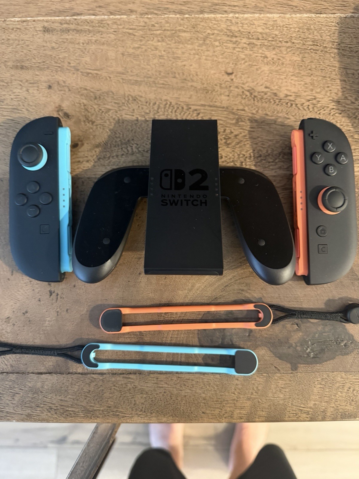Official Nintendo Switch 2 Joy-Con 2 L/R – Light Blue/Light Red With Grip