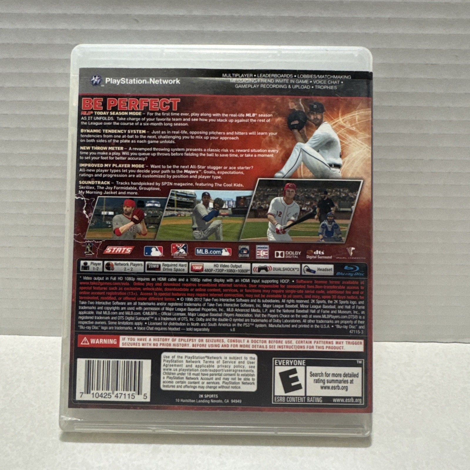 MLB 2K12 Sony PlayStation 3 PS3 2012
