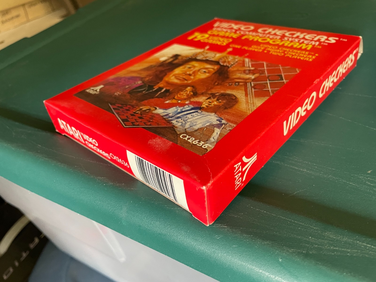 Atari Corp 2600 1987 Video Checkers w/box & docs NTSC tested