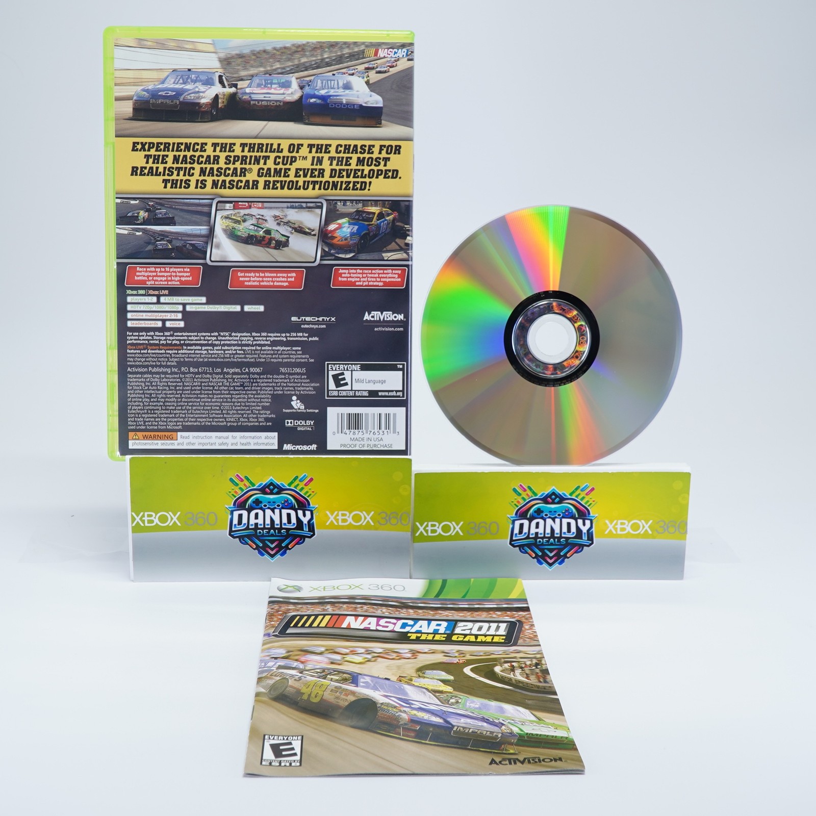 NASCAR The Game 2011 CIB W/ Manual – Xbox 360