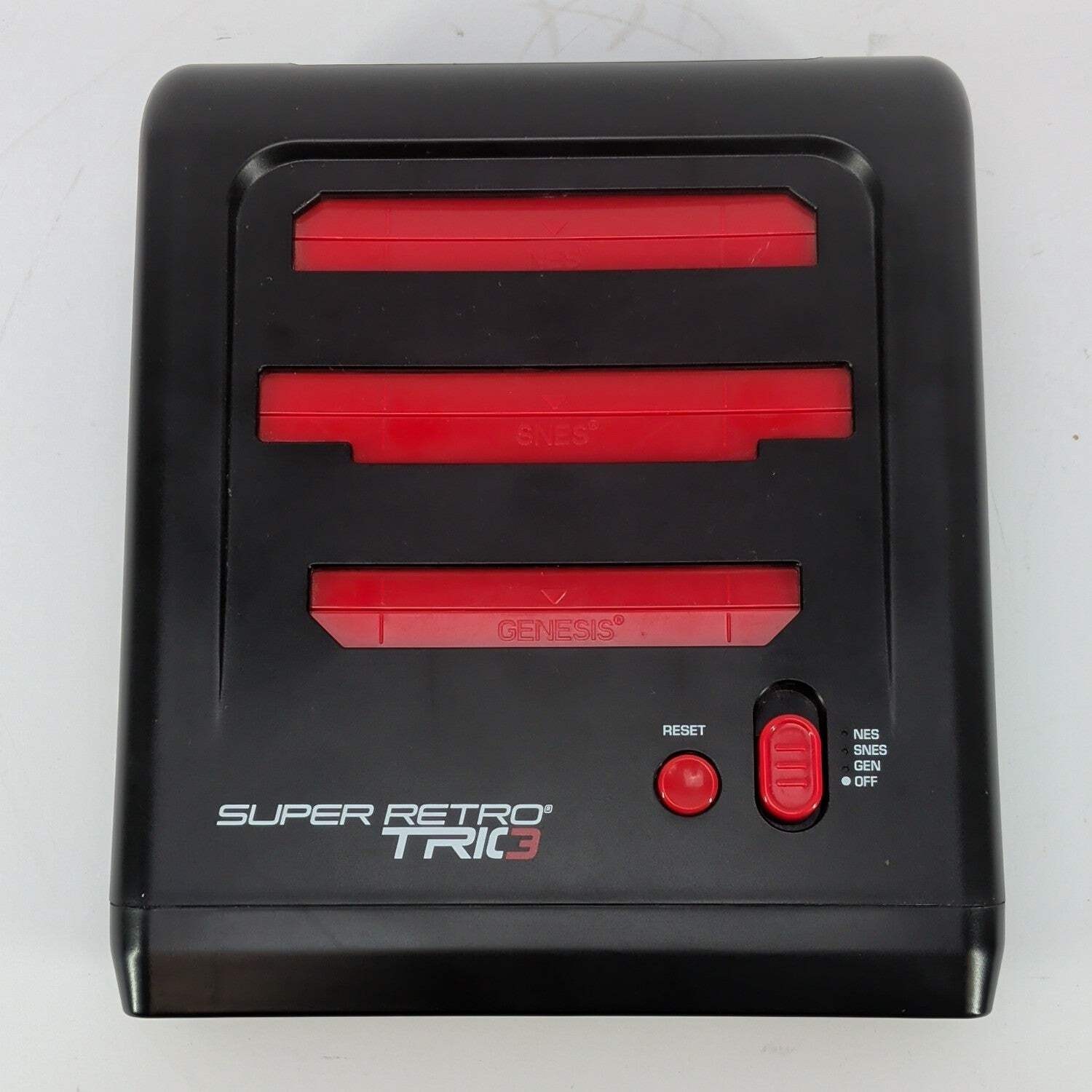 retro-bit Super Retro Trio Black SR3 Retro Game Console For NES, SNES, Genesis