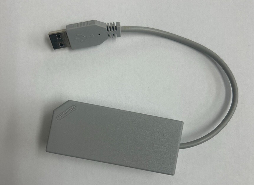 Nintendo Official RVL-015 Wii Lan Adapter Tested Japan