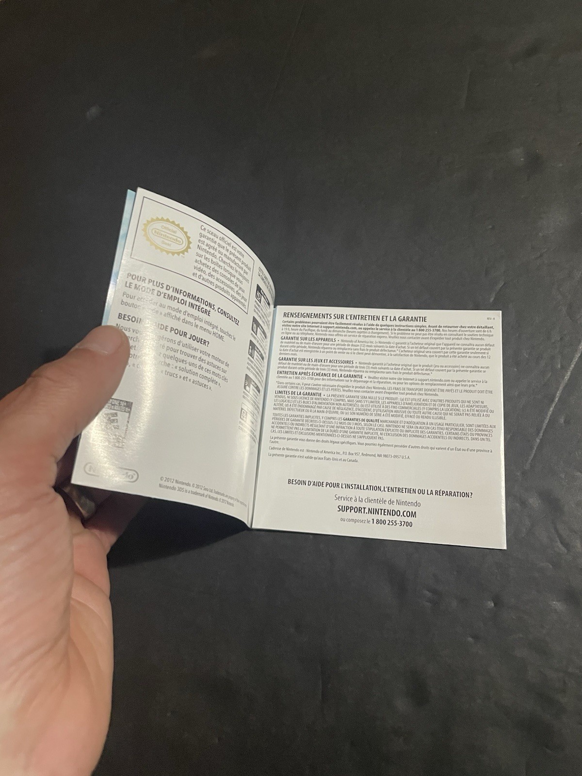 kid icarus uprising 3ds Manual only