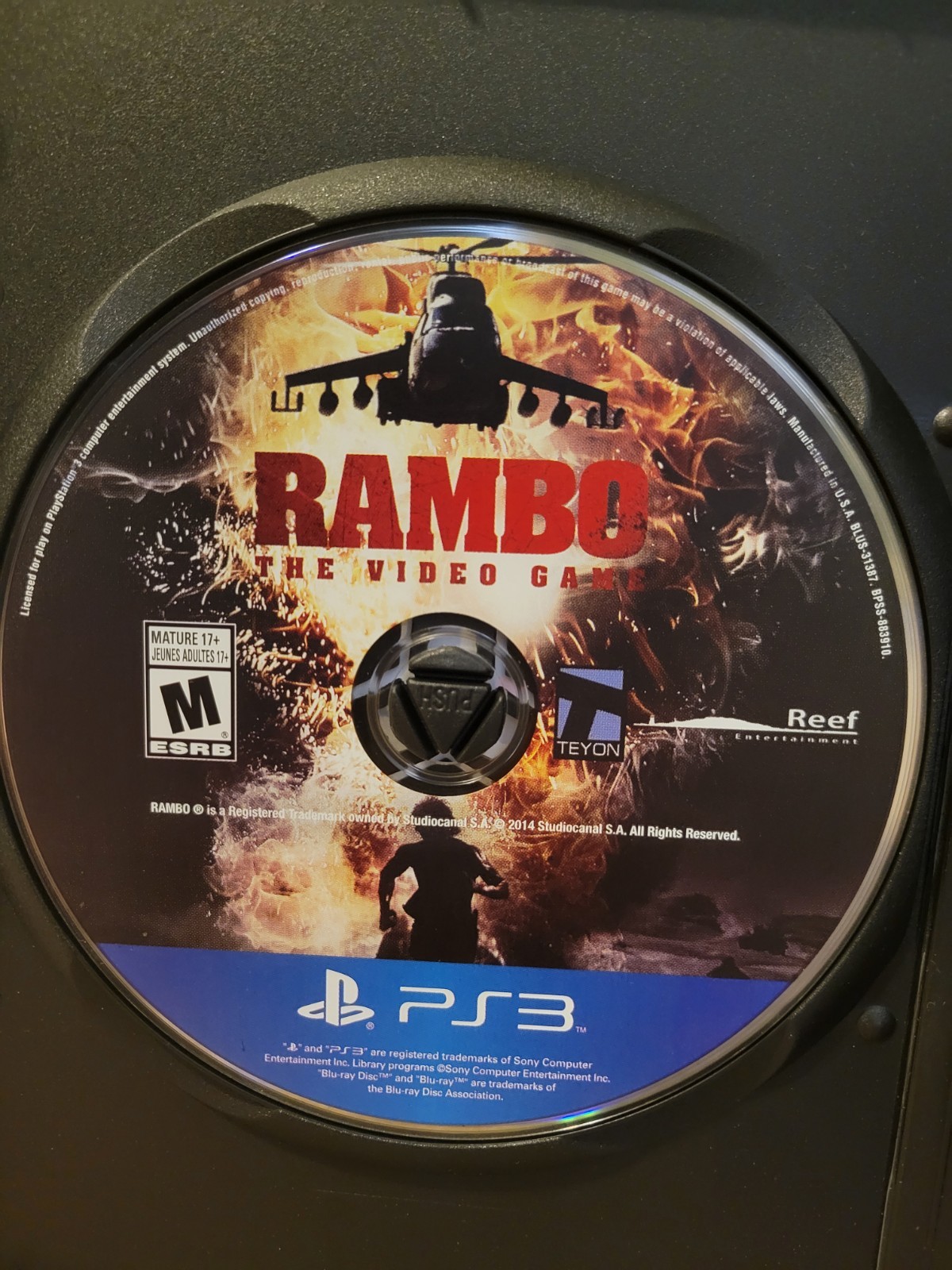 Rambo: The Video Game (PlayStation 3, 2014) PS3 Clean Disc, USA Version Rare🔥🔥