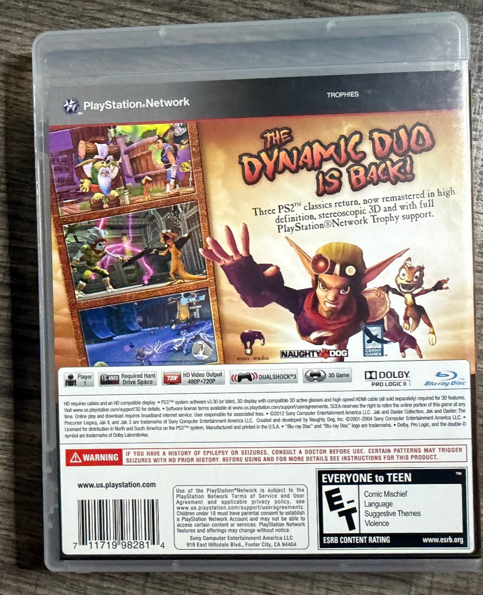 Jak & Daxter Collection – Sony PlayStation 3 PS3 – Acceptable Condition
