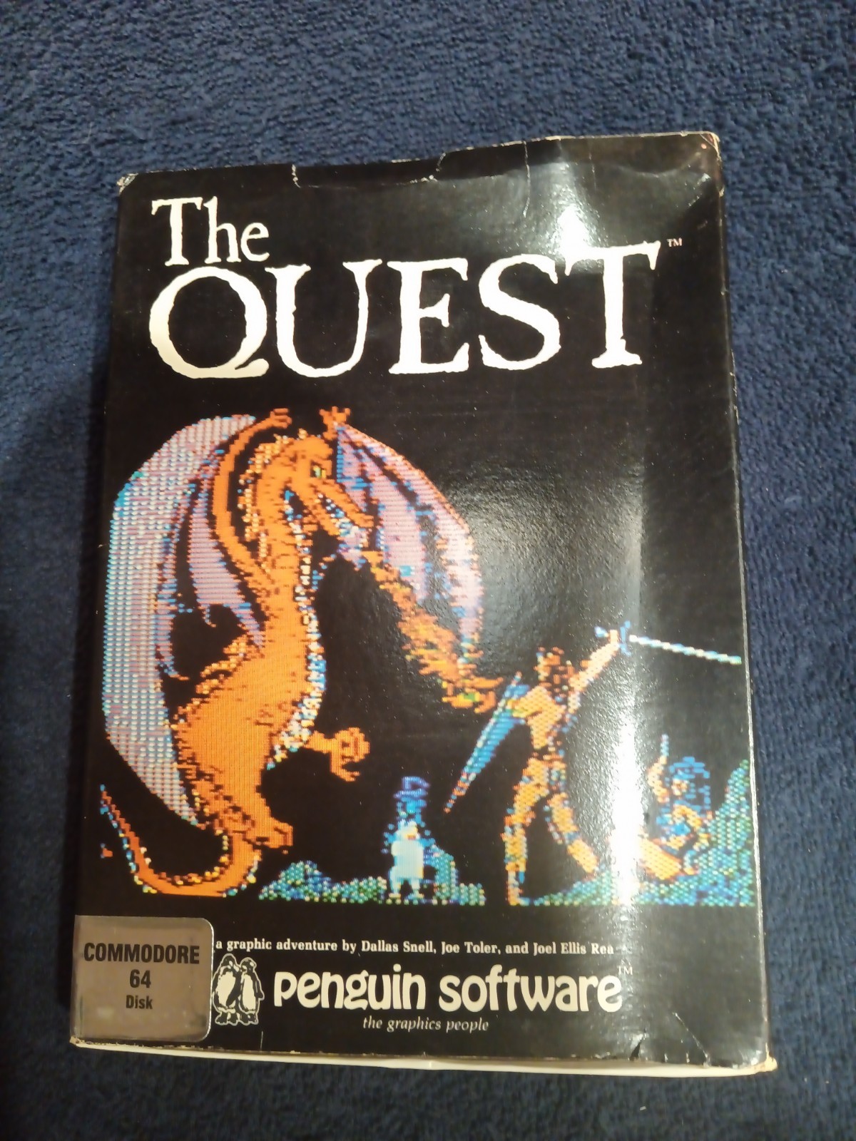 The Quest Commodore 64 Game Disk The Quest Commodore 64 Game Untested RARE!!!!