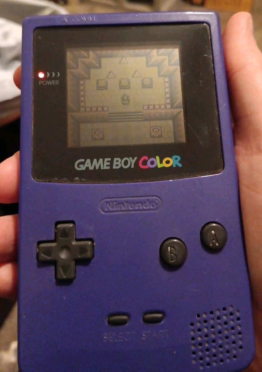 Nintendo GameBoy Color Handheld Game Console Purple Model CGB-001 Works Perfect!