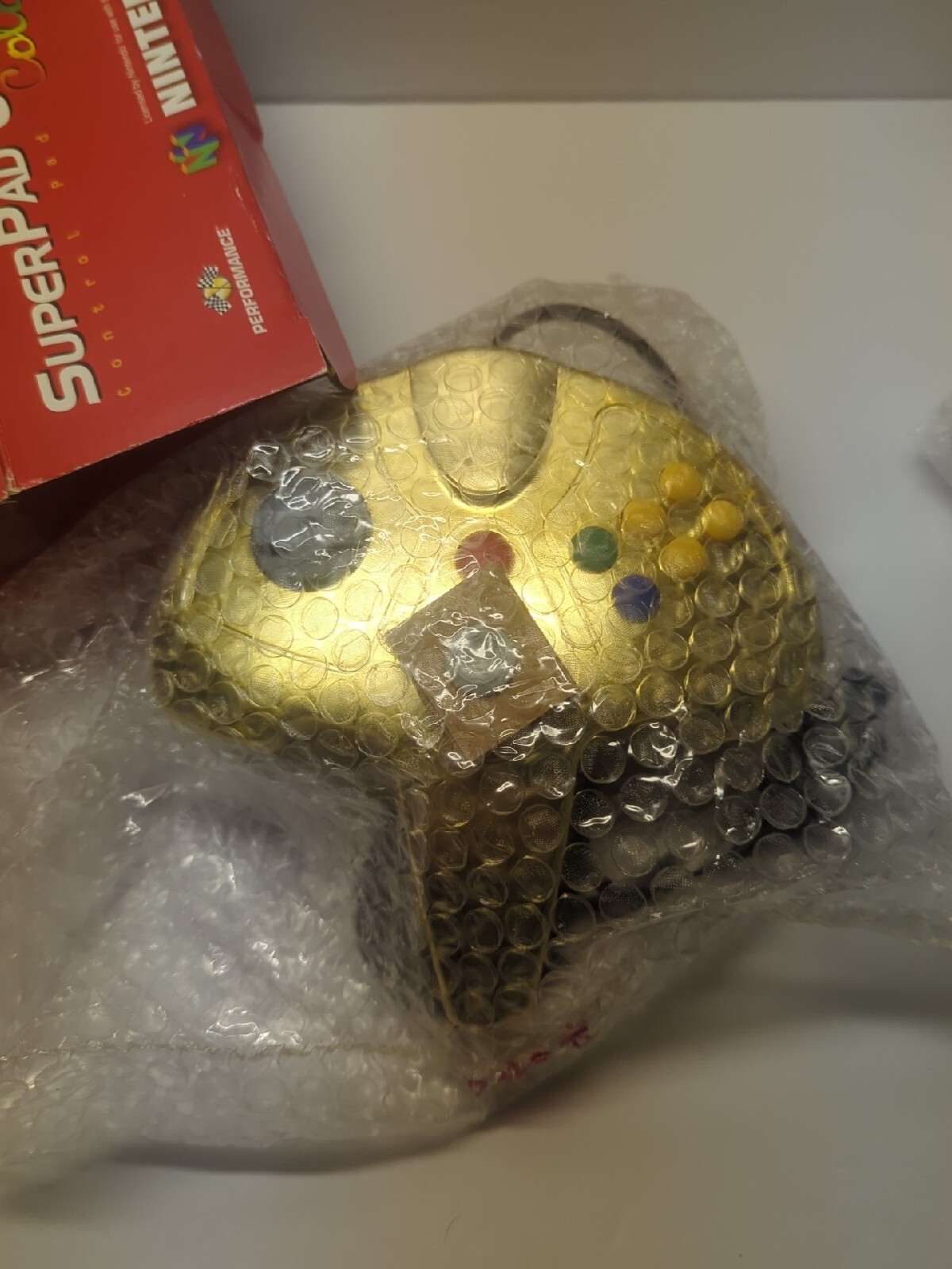 Performance Gold Limited Super Pad Color N64 Controller NOT FOR RESALE RARE! NFR