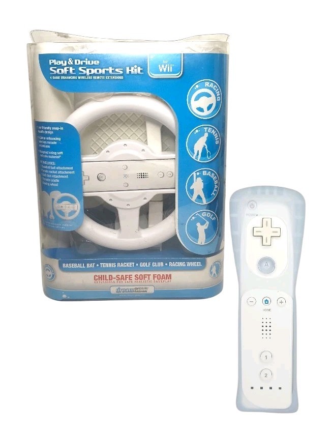 Dreamgear DGWII-1058 Play and Drive Soft Sports Kit Nintendo Wii Plus Controller