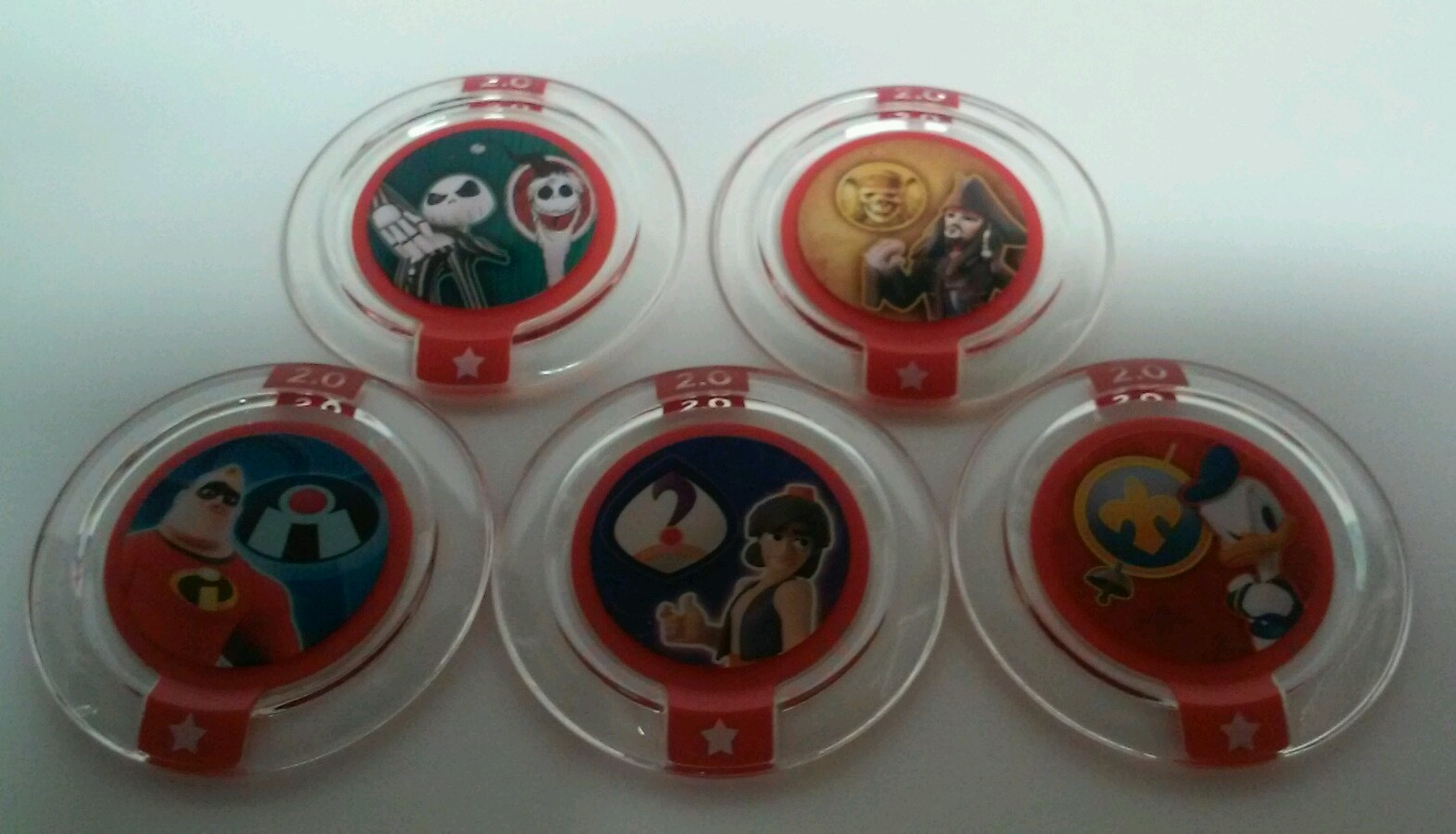 DISNEY INFINITY 2.0 Originals Complete Costume Power Disc Set Lot Jack Aladdin