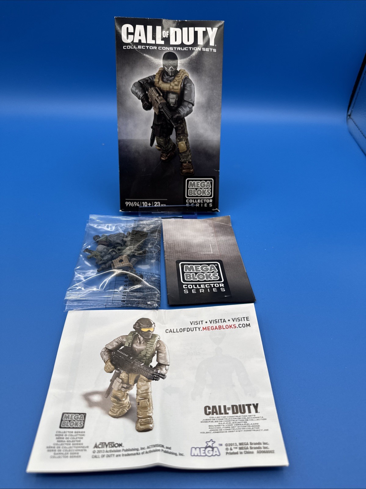CALL OF DUTY MEGA BLOCK COLLECTOR CONSTRUCTION SETS GHOST SERIES 99694 RARE 2013