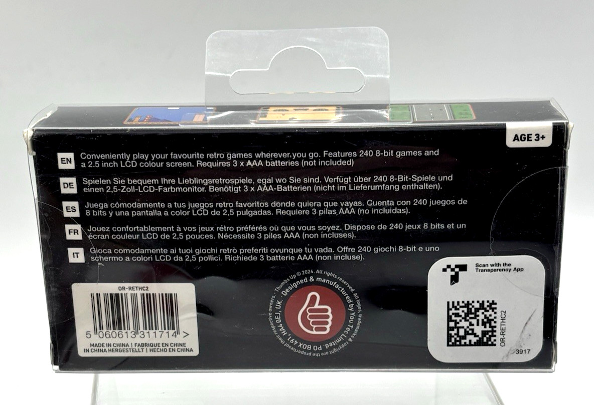 orb Retro Handheld Console (v2) 240 Built-in Games Mod. OR-RETHC2 New & Sealed_
