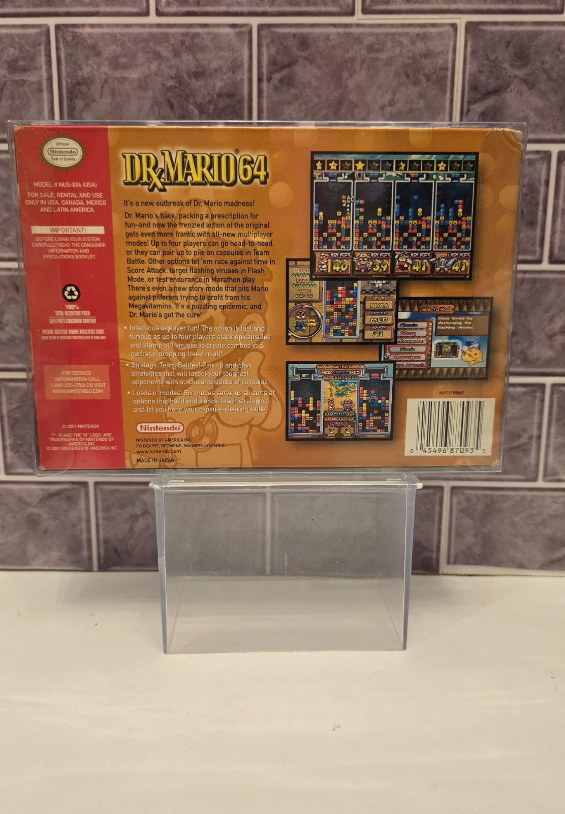Nintendo N64 Dr. Mario 64 CIB Authentic *Tested & Works*