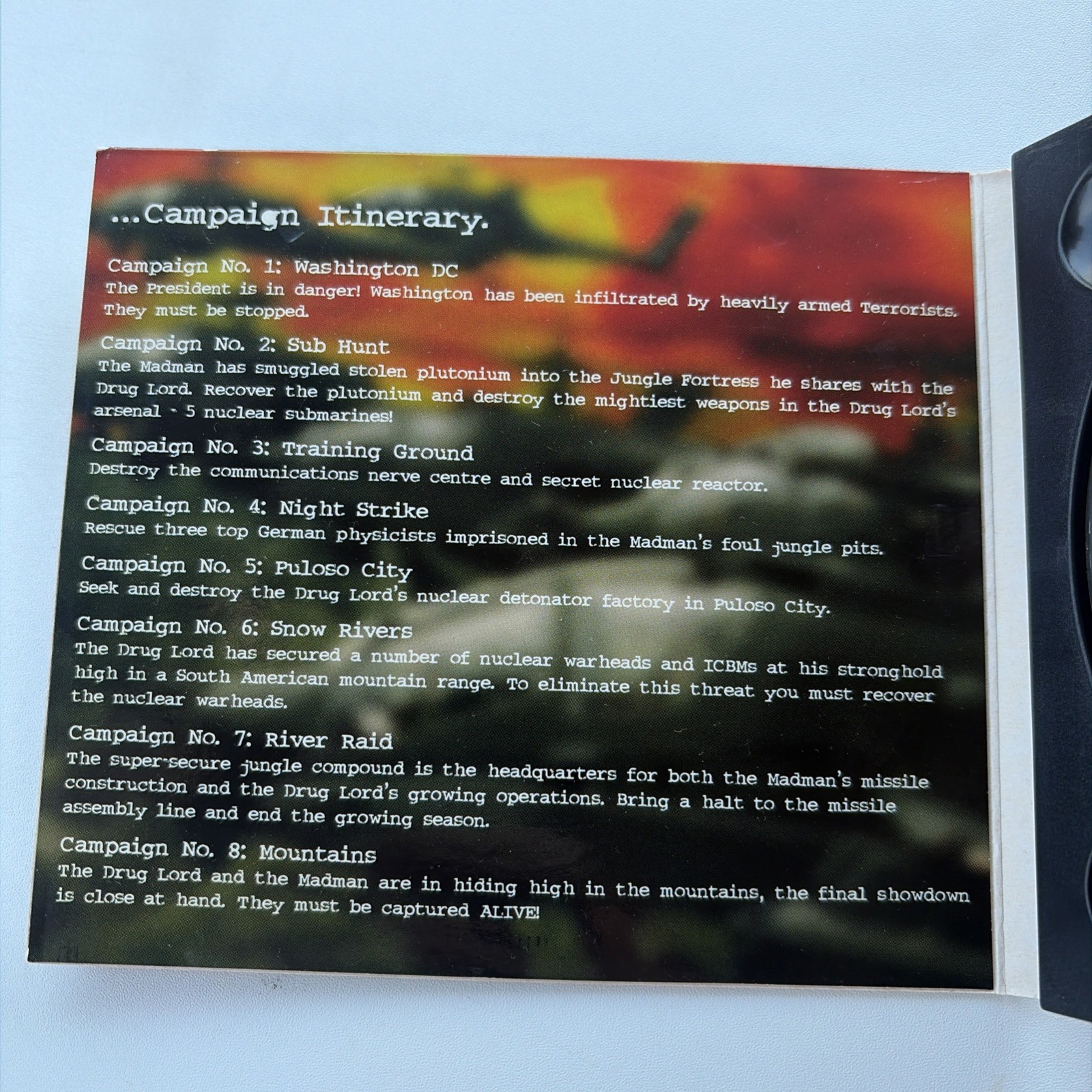 Jungle Strike (Amiga CD32) Tested Authentic