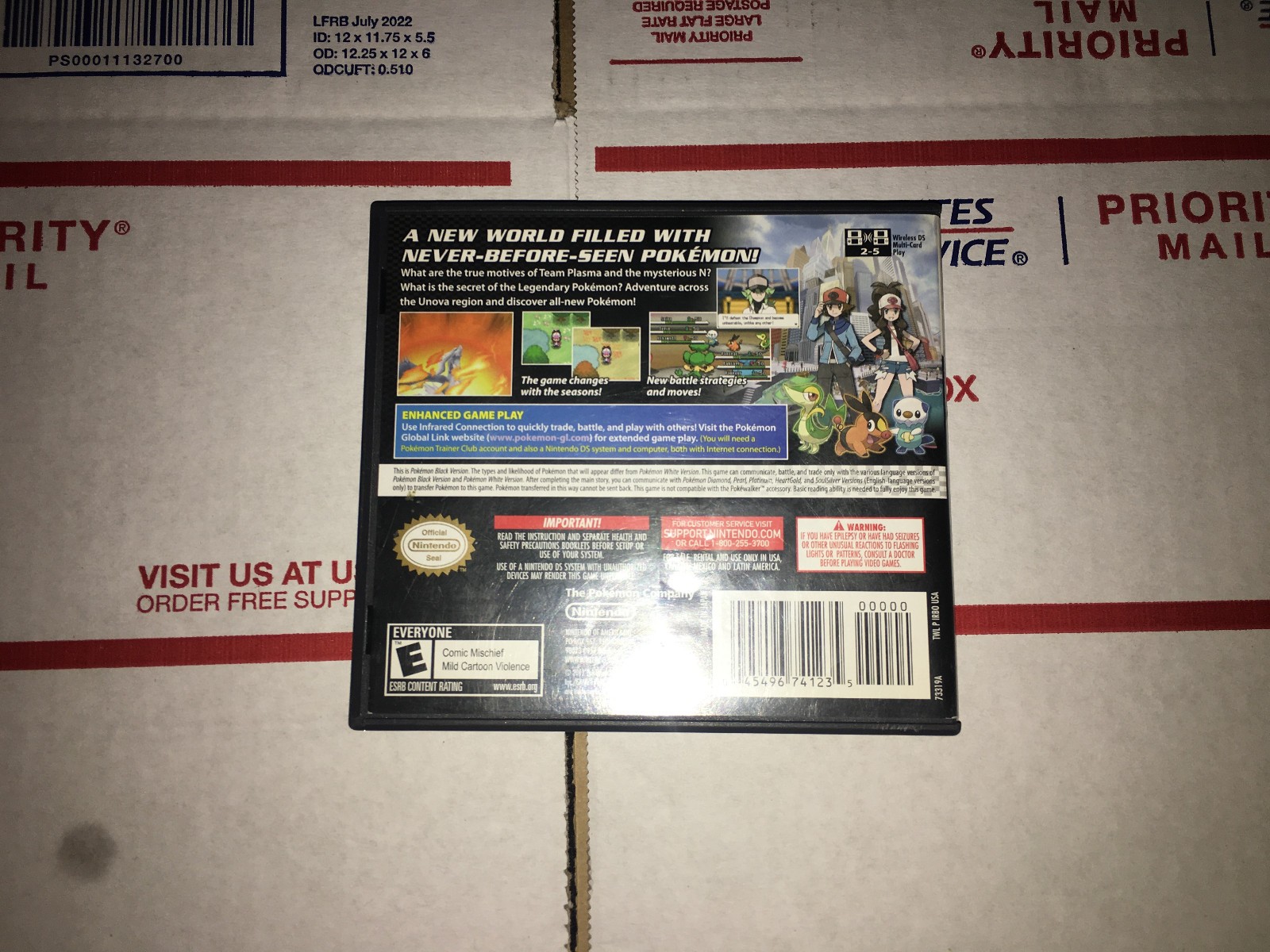 Pokemon Black Version (Nintendo DS) CASE + MANUAL – NO GAME!