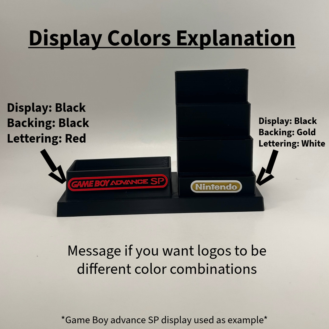Nintendo DS/2DS/3DS 24 Game Cartridge display/stand Only (Customize Colors)
