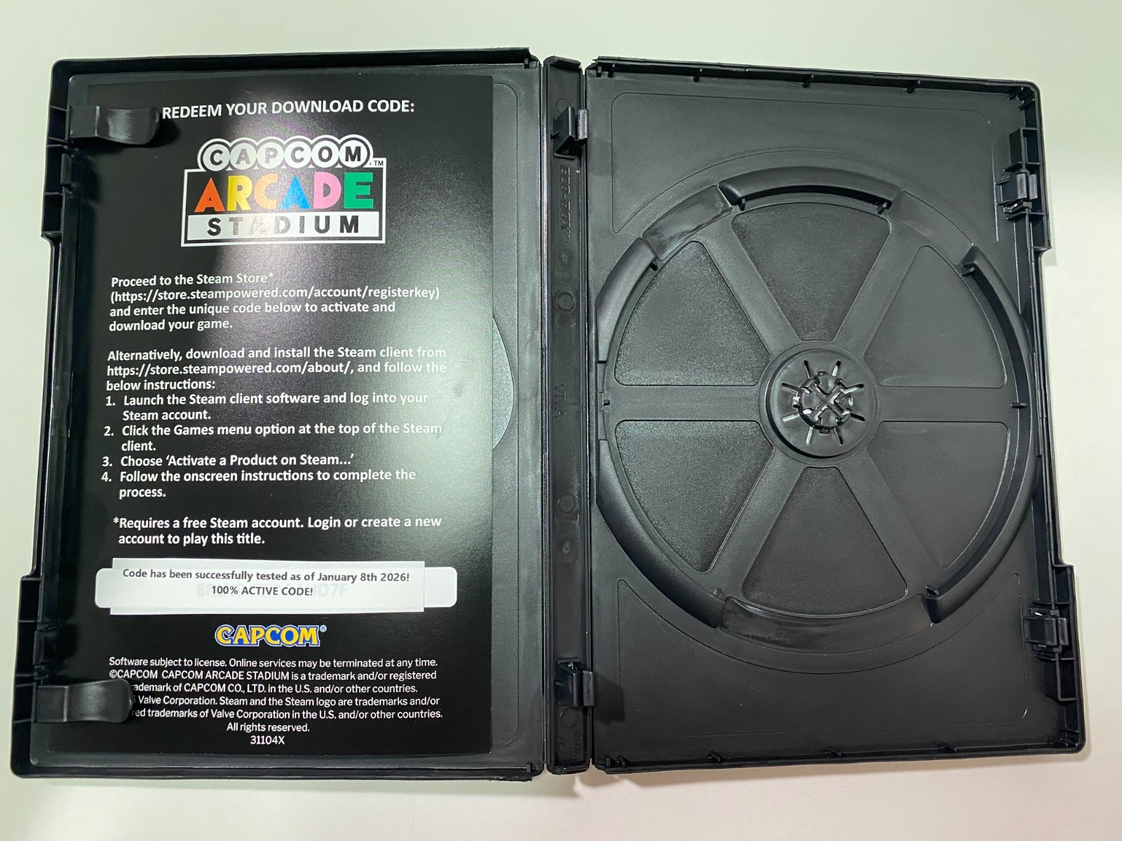 Capcom Arcade Stadium (PC GAME!) STEAM APP REDEEMABLE ONLY, NO DISC!