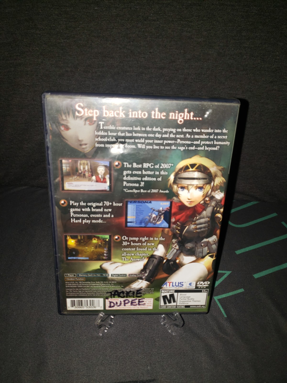 Shin Megami Tensei Persona 3 FES (PlayStation 2 PS2) Manual Included!