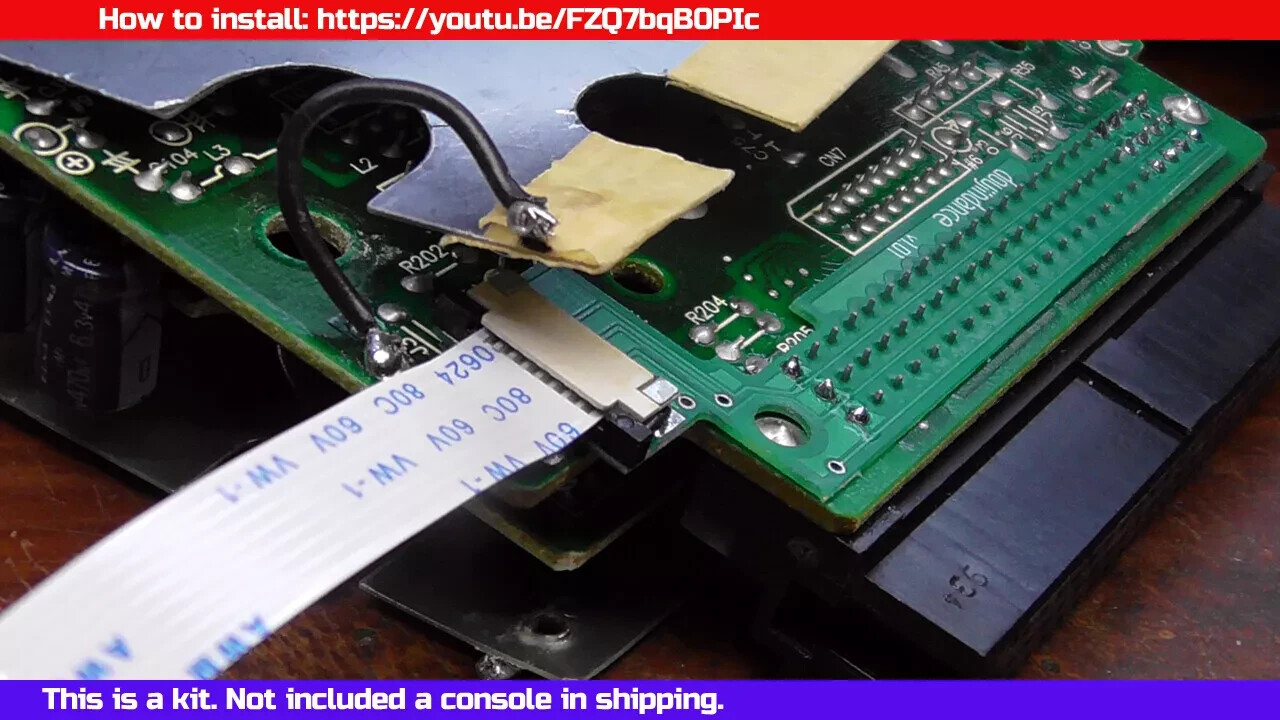 Assembly kit PC Engine Interface unit 3D print RGB panel install boards parts