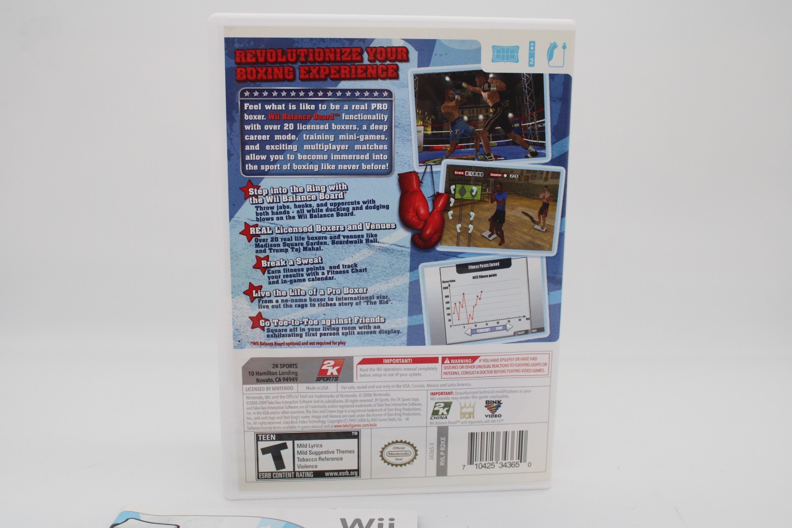 Refurbished Nintendo Wii Don King Boxing Complete CIB Excellent Mint Clean