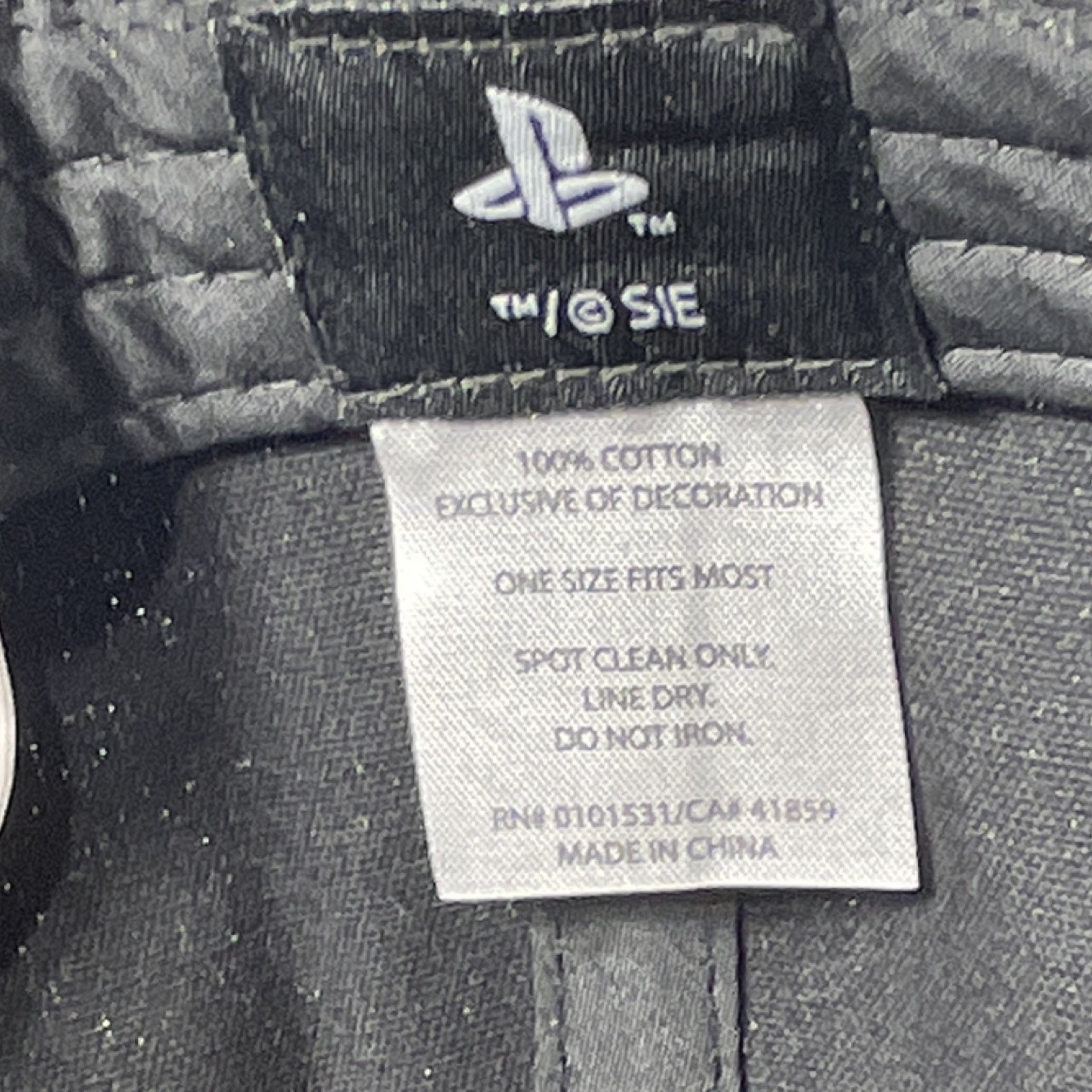 PlayStation Logo Adjustable Black Hat Cap Snapback One Size Fits Most