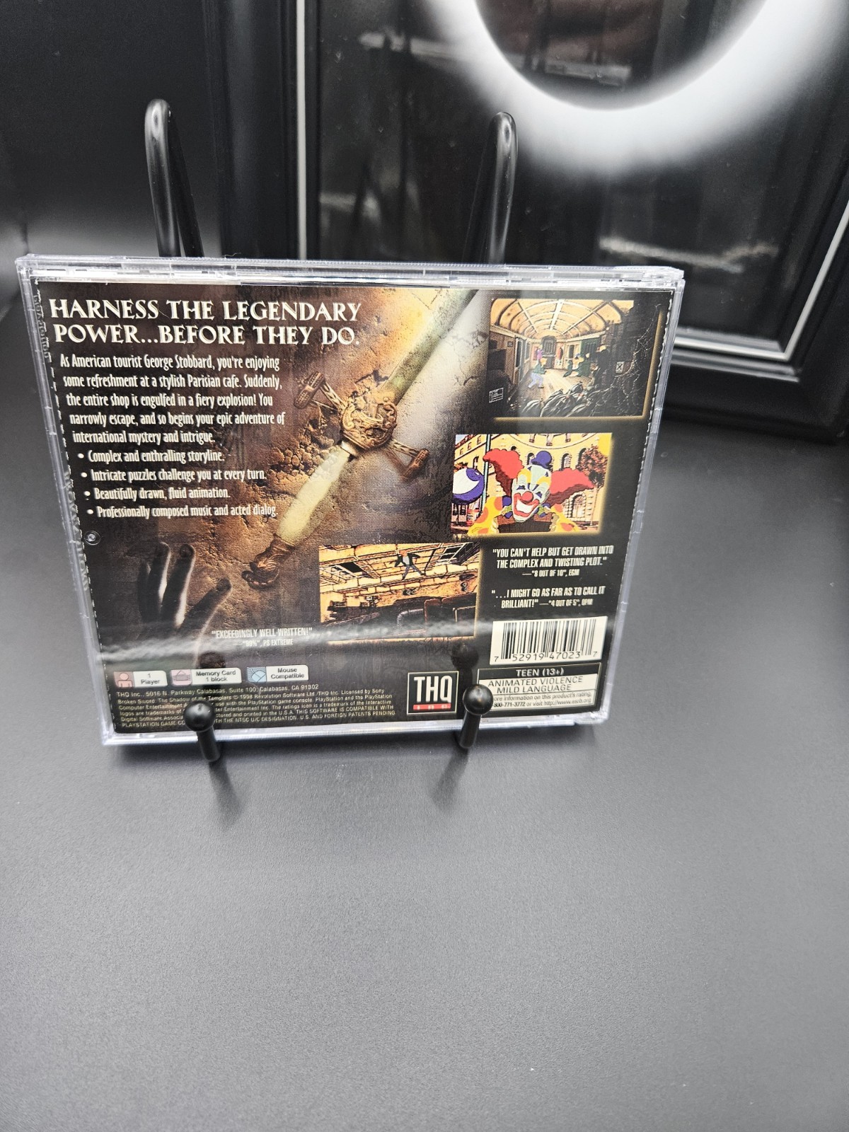 Broken Sword The Shadow of the Templars / Playstation 1 / CIB W Reg Card / Read