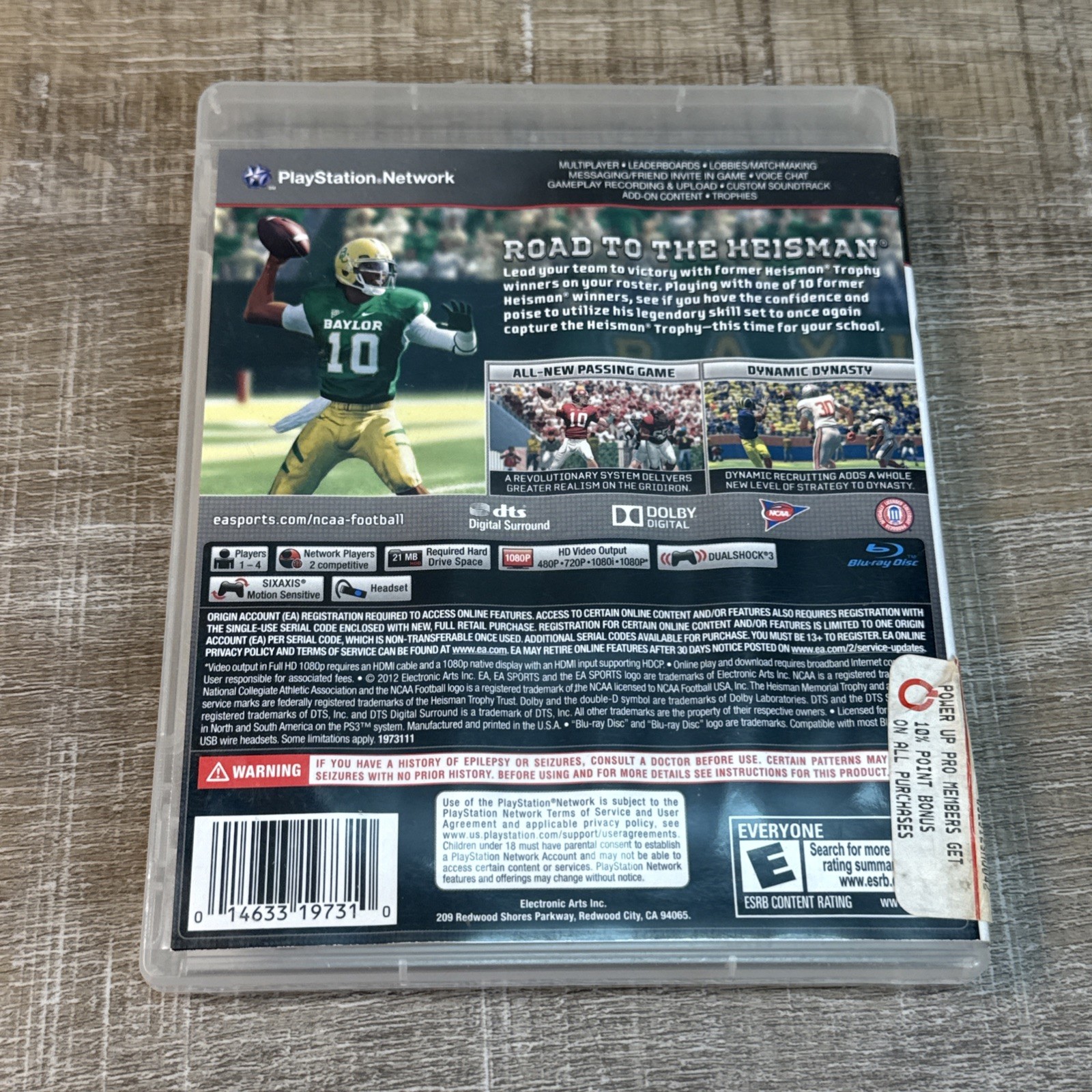 NCAA Football 13 PlayStation 3 PS3 Complete Tested