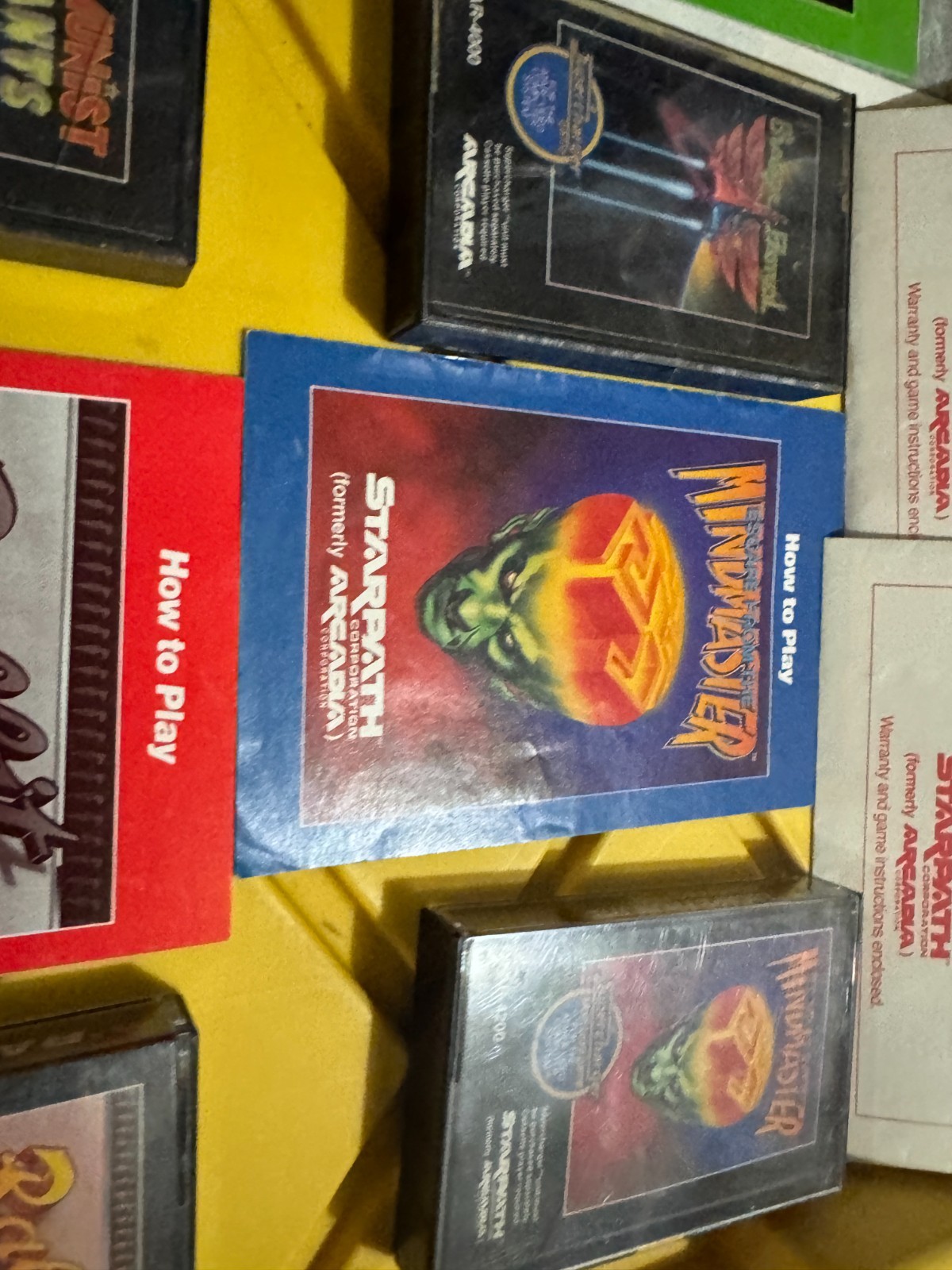 Vtg Supercharger Starpath Arcadia Atari VCS 8 Cassette Tapes Adapter Game UT