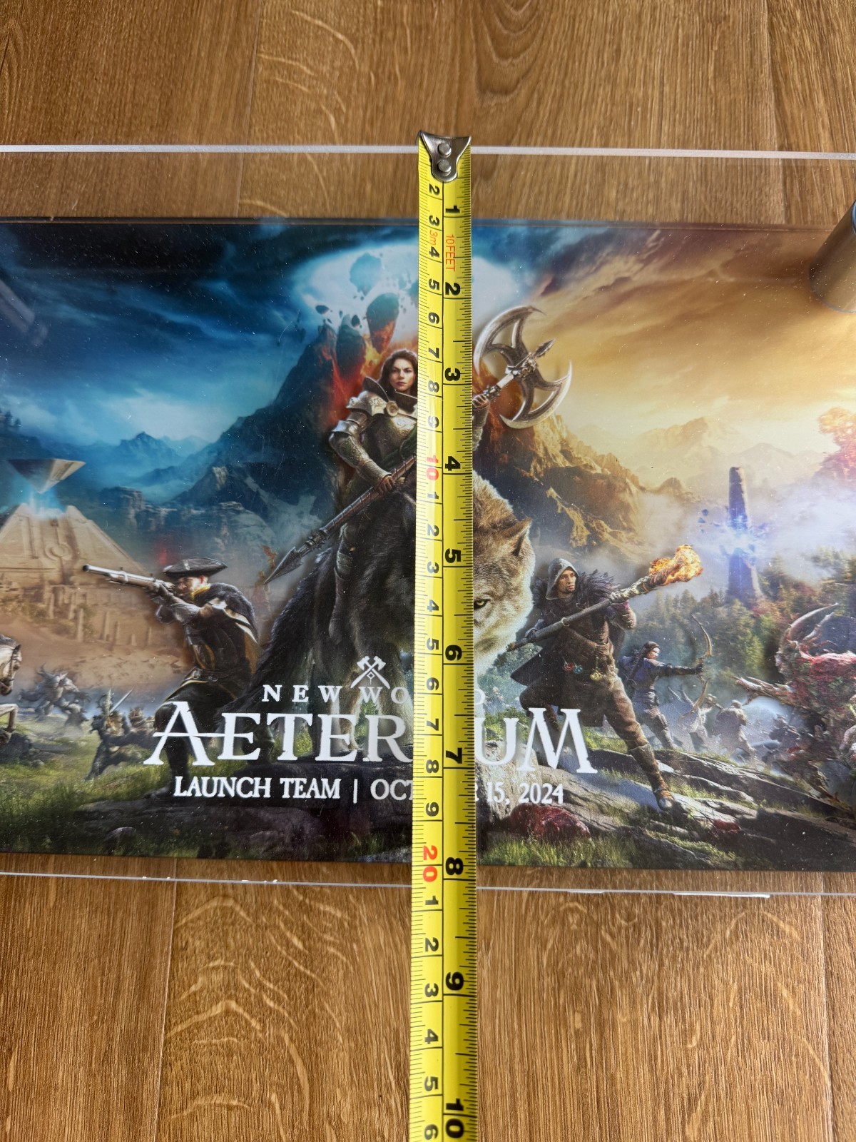 Amazon Games New World Aeternum Launch Team Plaque VERY RARE