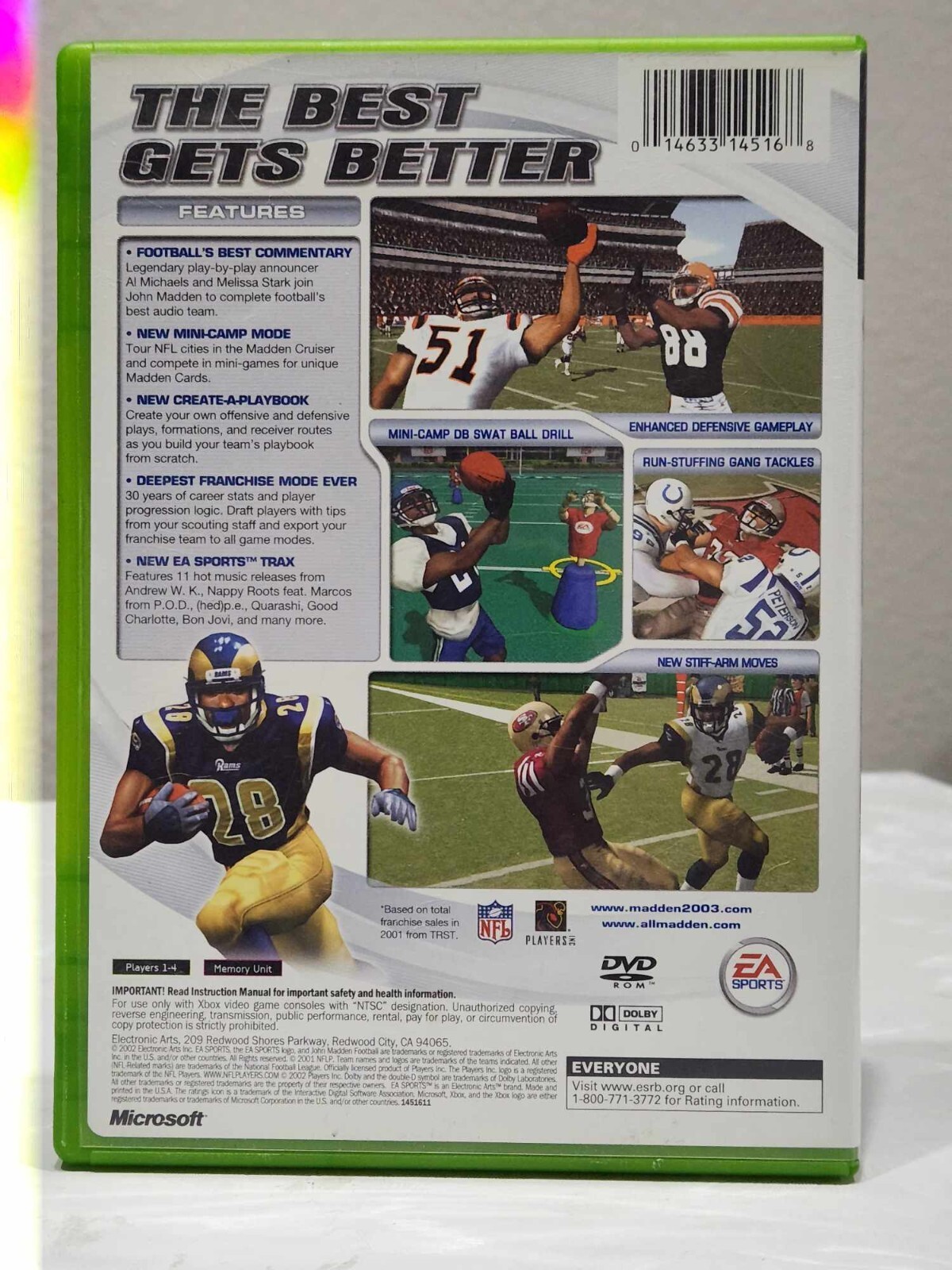Madden NFL 2003 for Xbox – Unbeatable Price for Gridiron Glory!