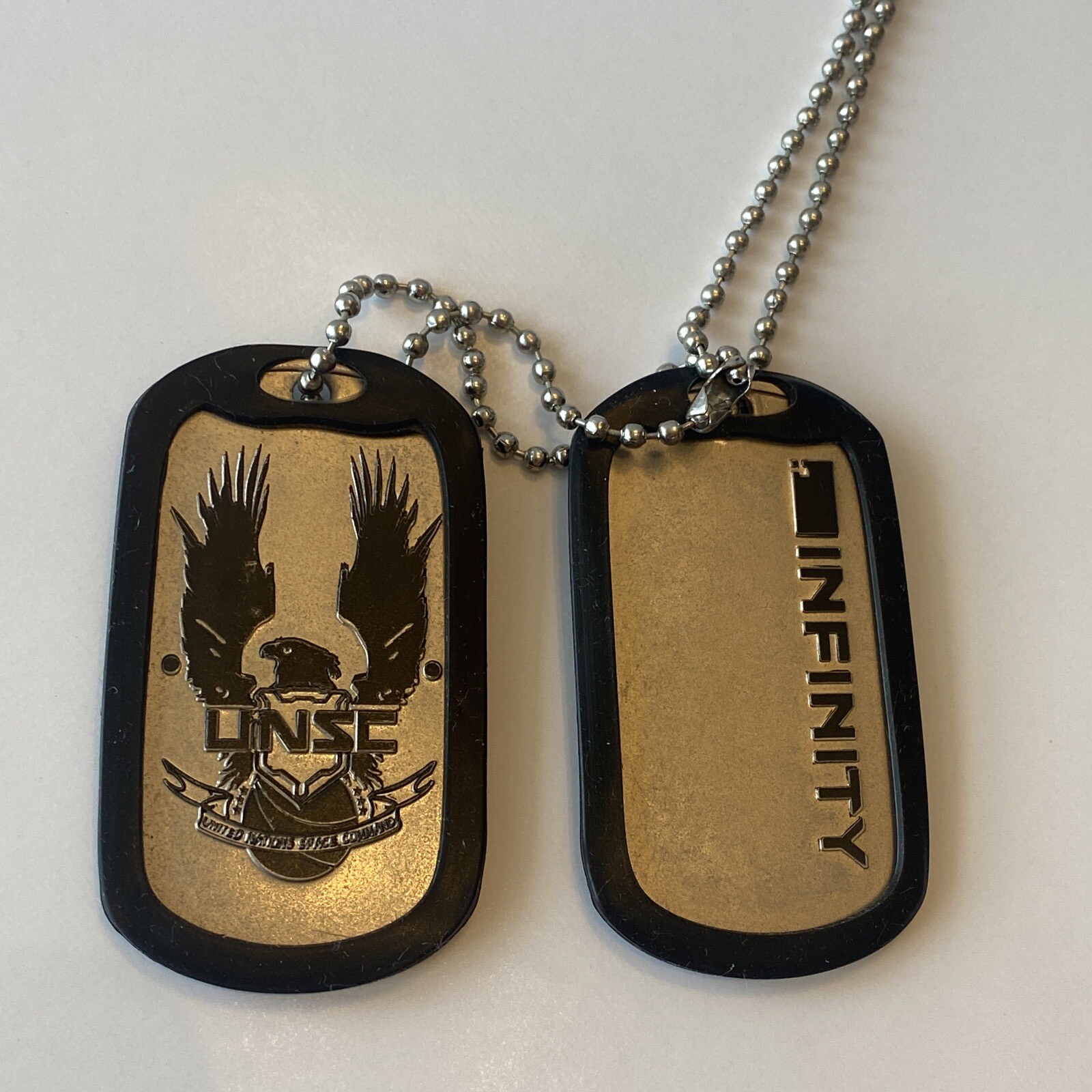 XBOX INFINITY HALO 4 Dog Tags Necklace Lanyard 343 INDUSTRIES, Microsoft 2012