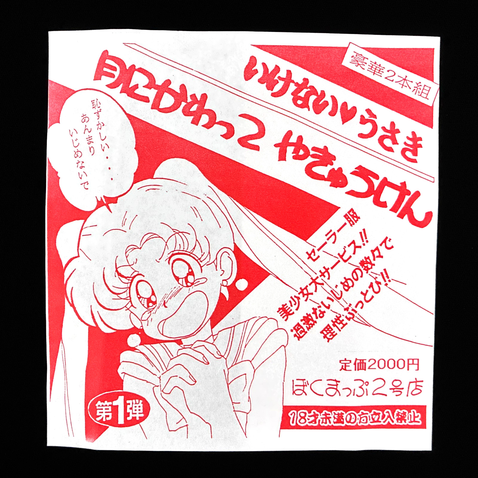Bokumap Naughty Rabbit Yakyuken Sailor Moon 3.5″ PC-98 Doujin Strip Game Japan