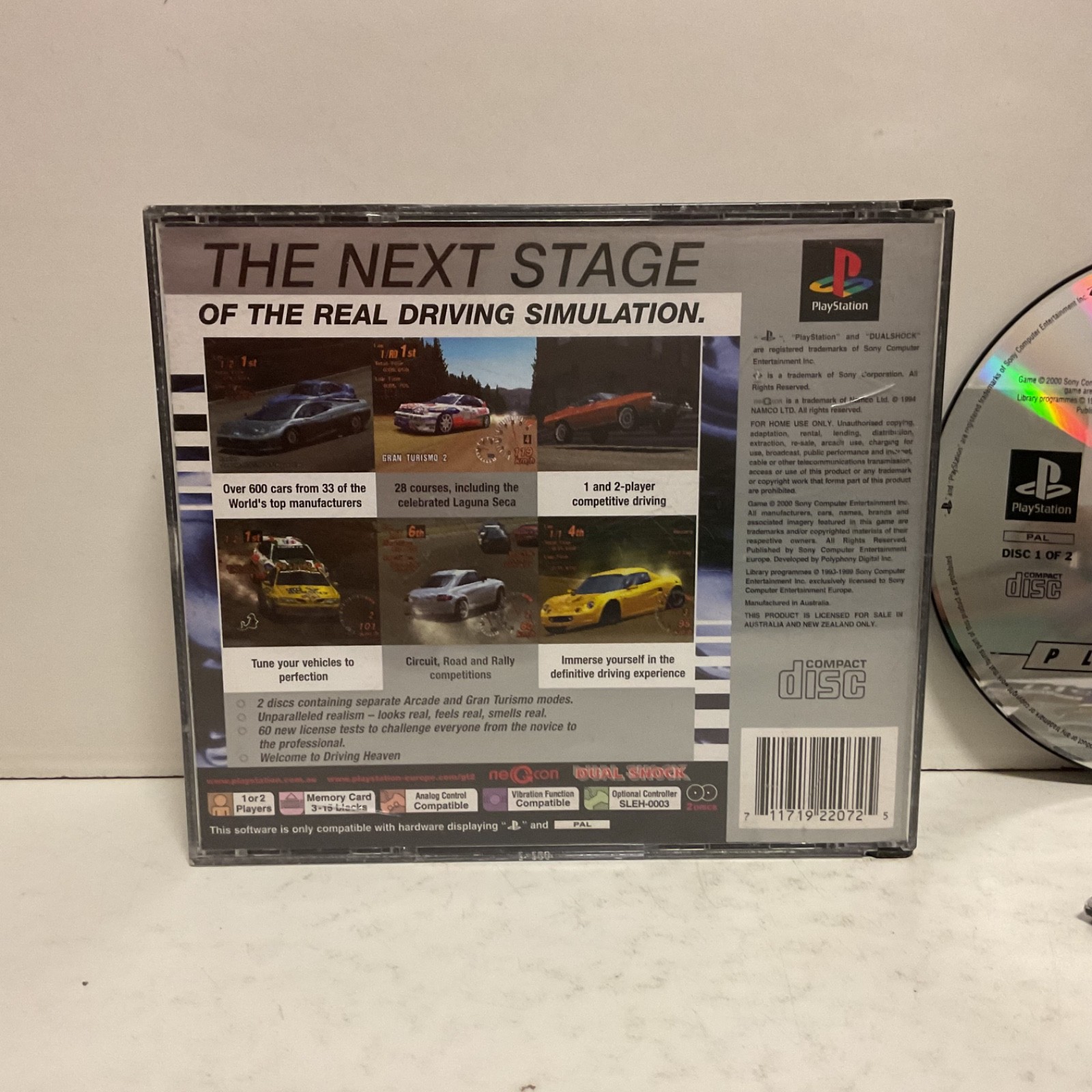 Gran Turismo 2 PS1 PlayStation 1 PAL – VGC – Free Post