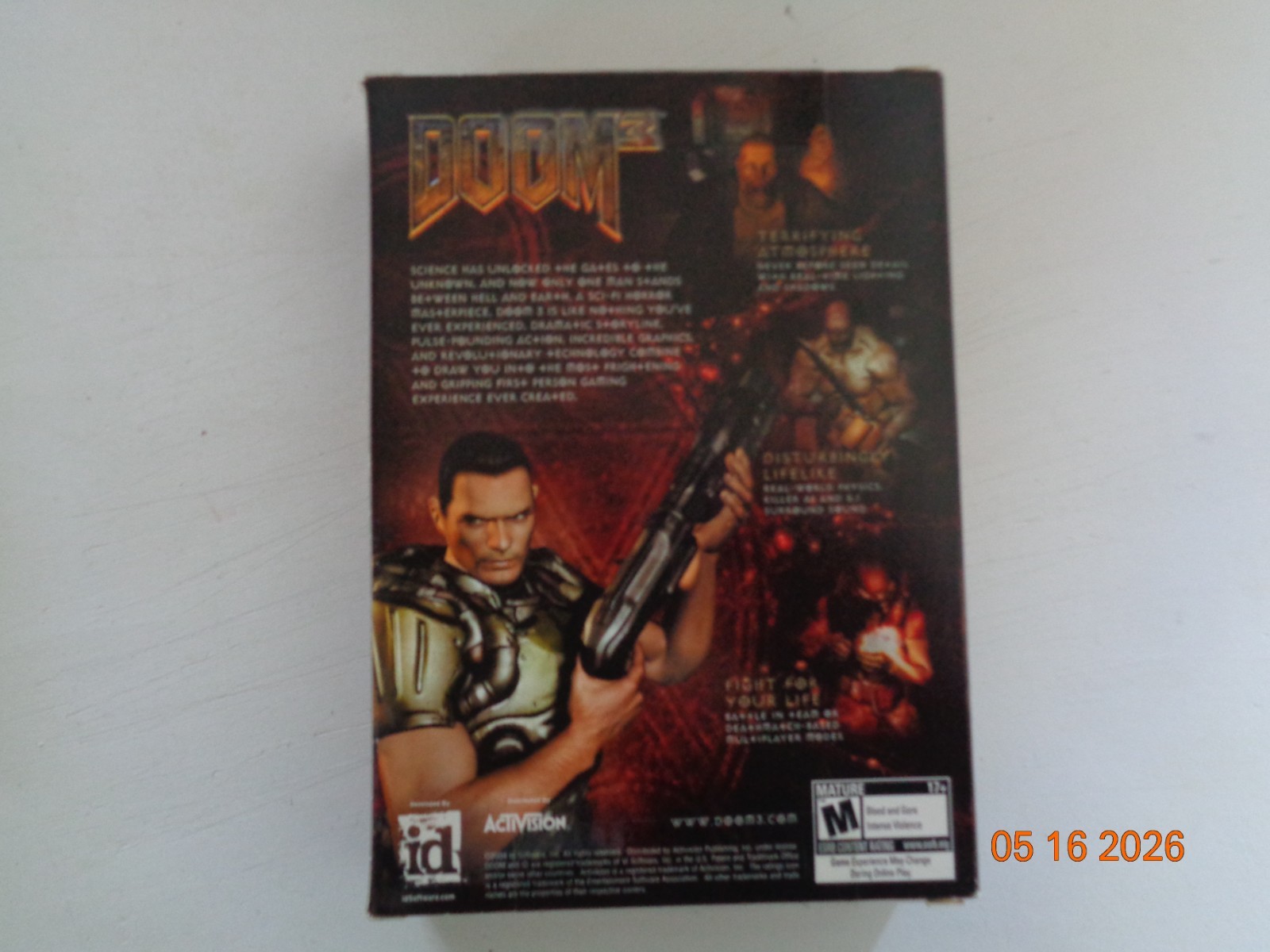 Doom 3 Preorder Promo PC Big Box Game ID Software and More