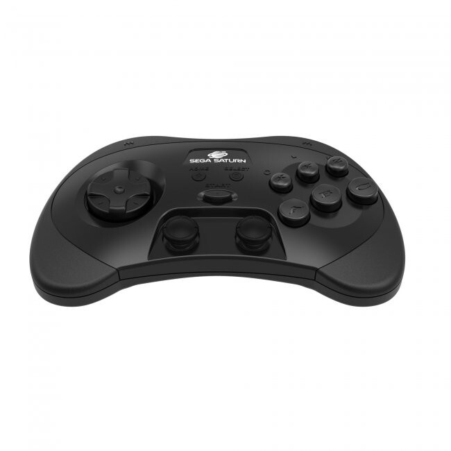 Retro-Bit SEGA Saturn 2.4GHz Wireless Pro Controller for Sega Saturn, PC, Switch