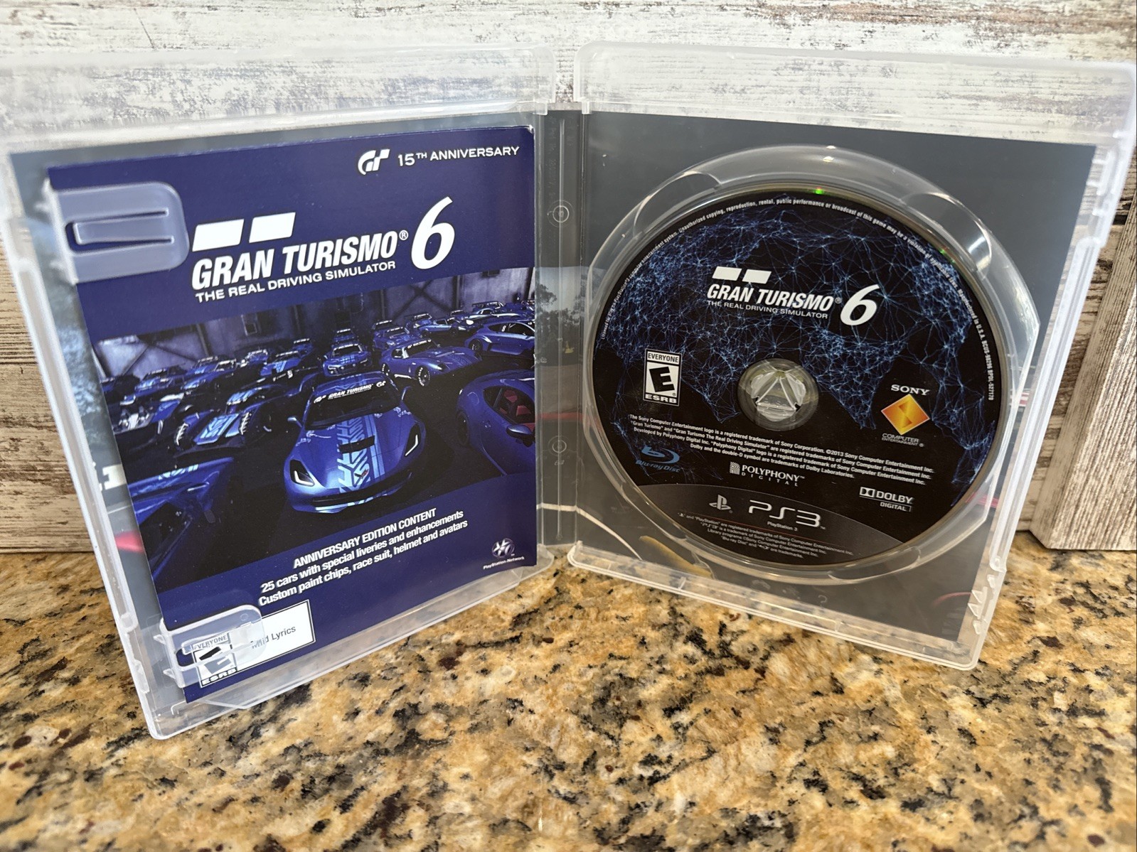 Gran Turismo 6 Real Driving Simulation Anniversary Edition PS3 CIB