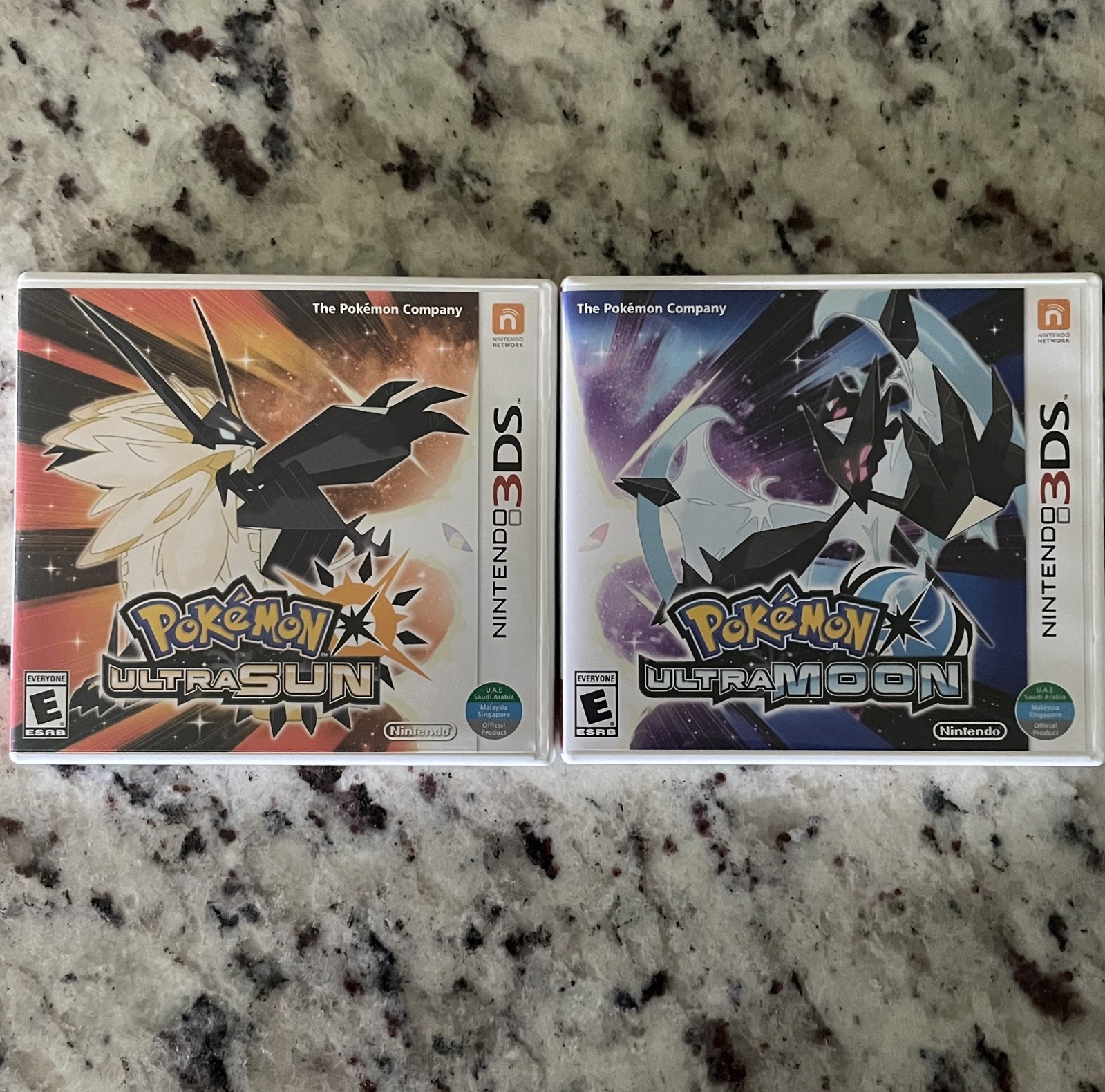 Pokemon Ultra Moon + Ultra Sun 3DS Game Bundle (RPG 2017) NM++ Fully Tested
