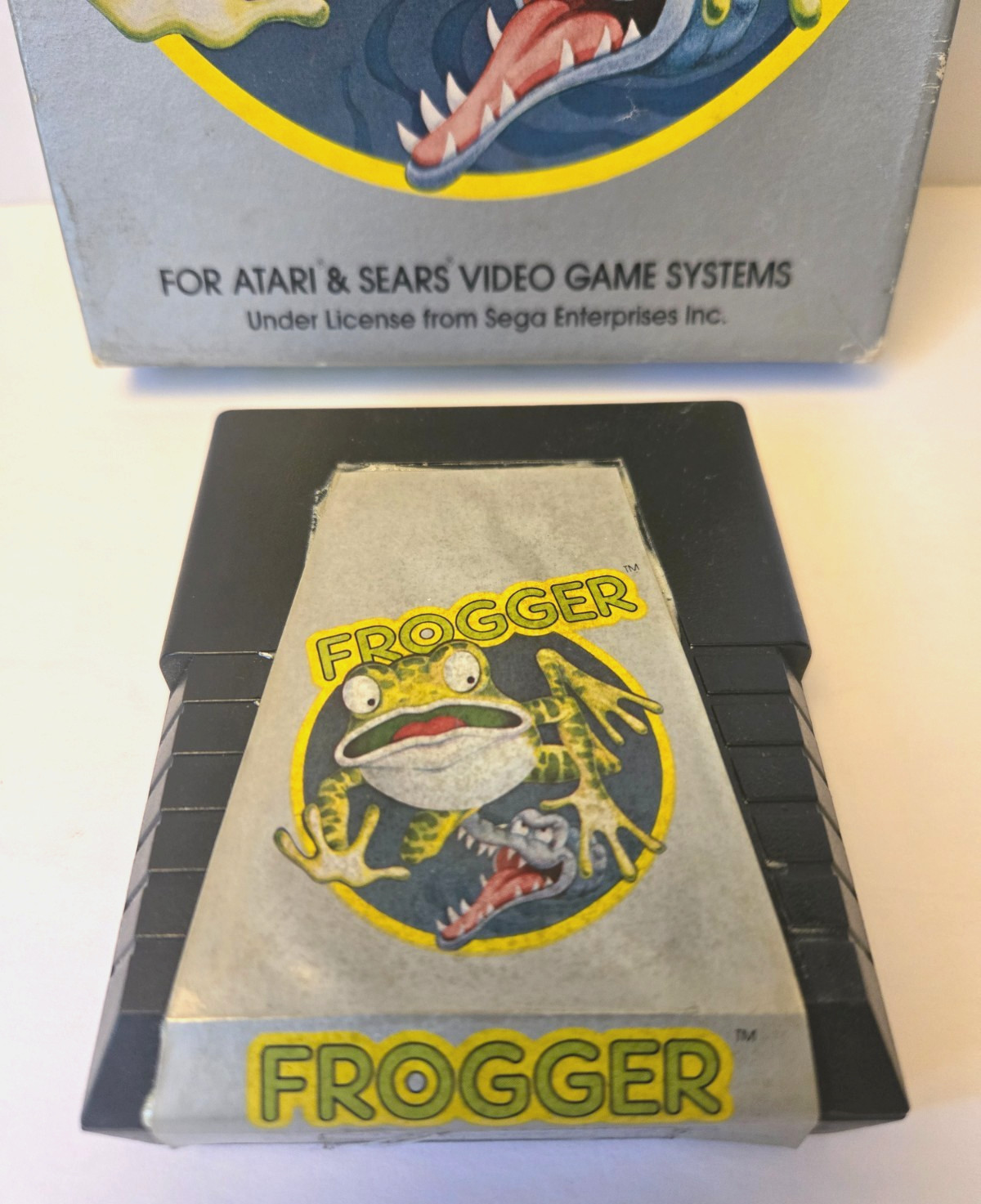 FROGGER (Atari 2600, 1982) Box & Game Only!! No Manual!! TESTED & WORKS