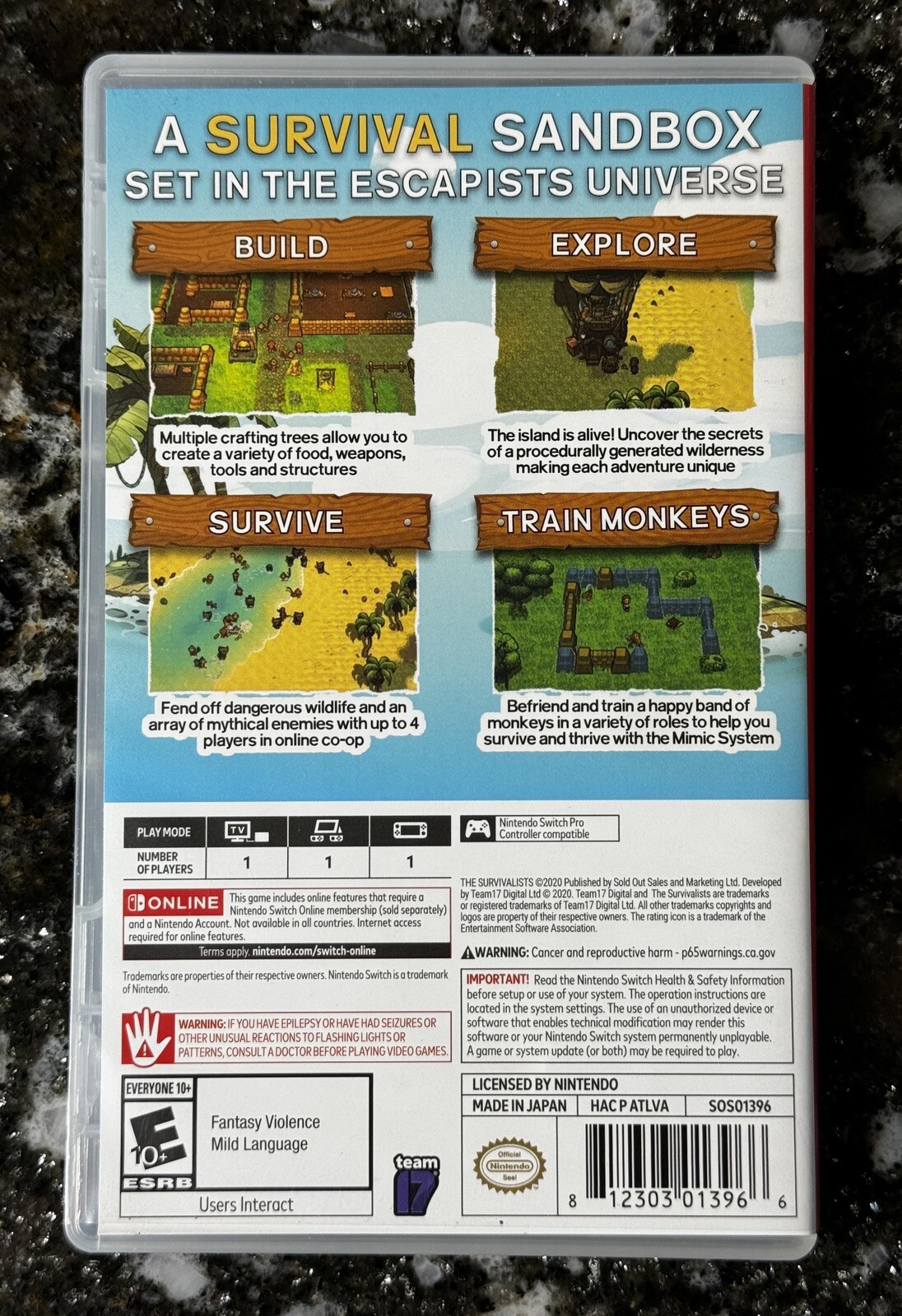The Survivalists (Nintendo Switch, 2020) COMPLETE CIB OOP TESTED!!