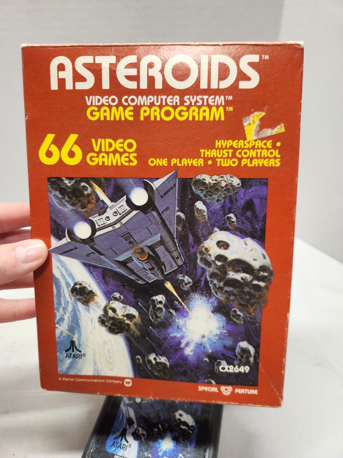 Asteroids (Atari 2600, 1981) Box And Cartridge