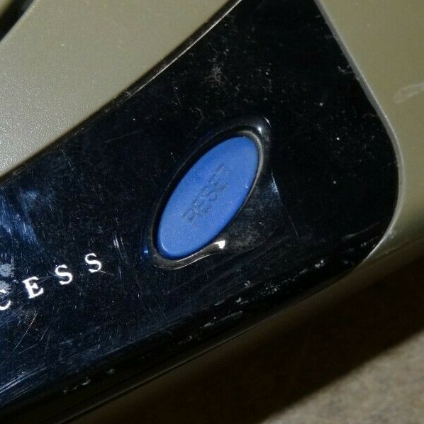 Sega Japan Saturn HST-3200 Top Blueish Purple Oval Power w/Open & Reset Button