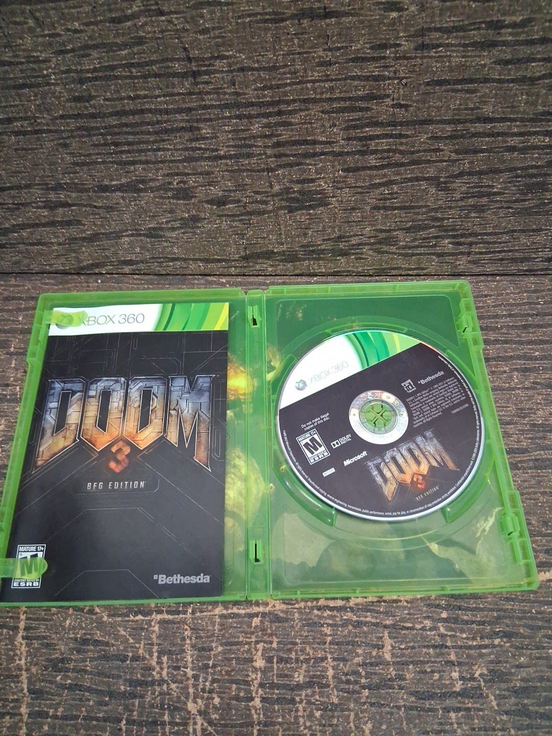 Doom 3 BFG Edition Microsoft Xbox 360 CIB Complete with Manual Tested