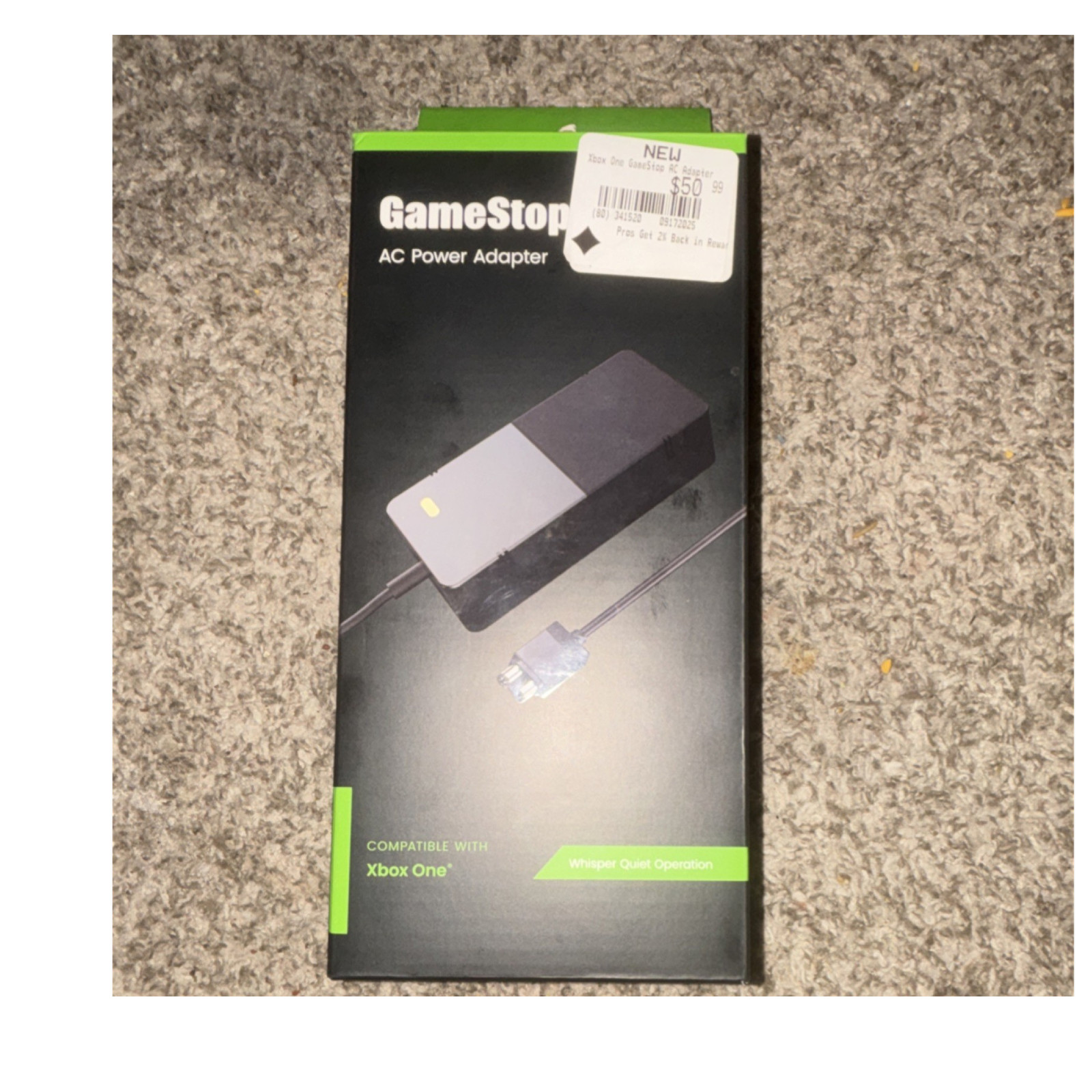 GameStop AC Power Adapter for Xbox One Console, 6ft Wired, Black, Quiet