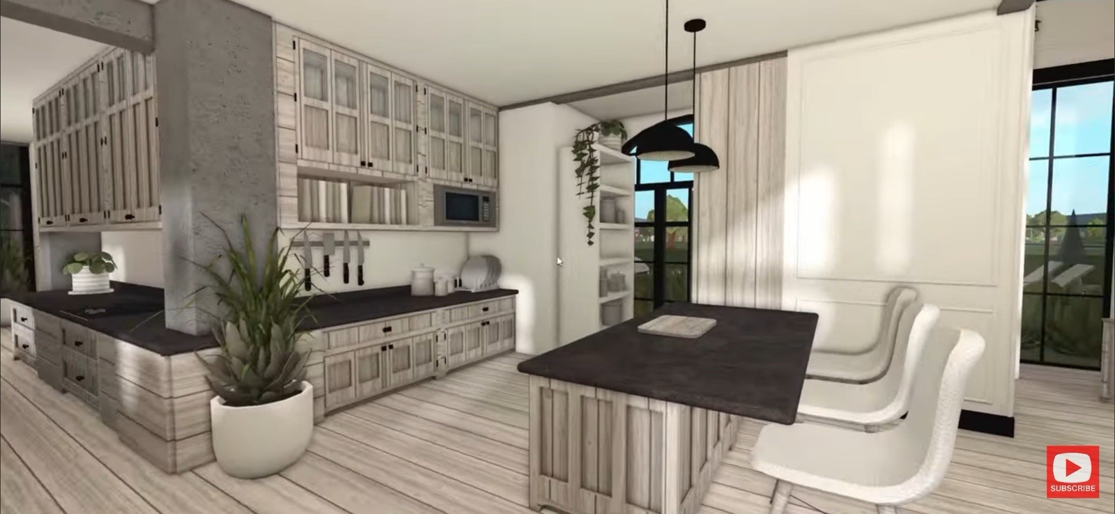 MODERN FAMILY FARMHOUSE BLOXBURG.CHECK DESCRIP.FAST BUILDER FOR CHEAP PRICE